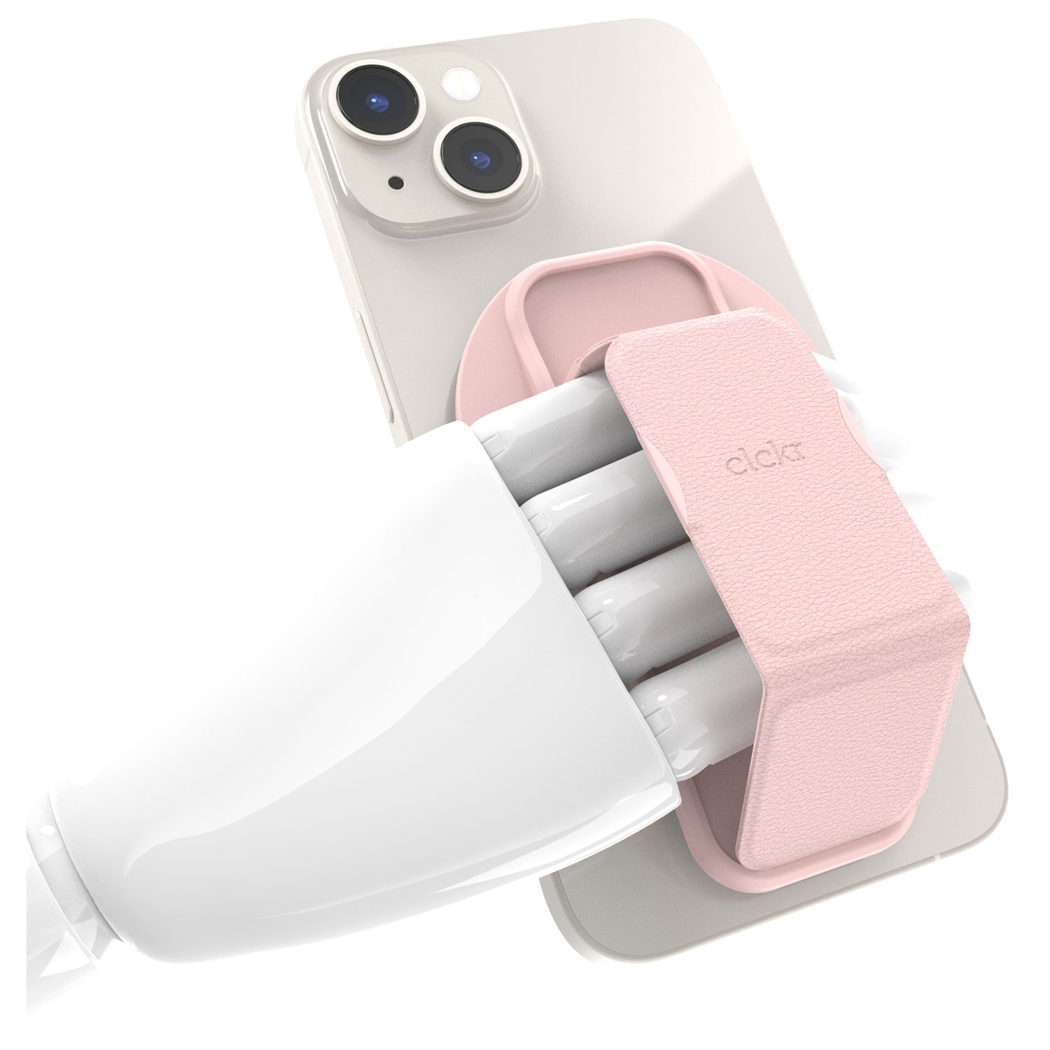 Prise à support MagSafe de CLCKR pour cellulaire - Rose