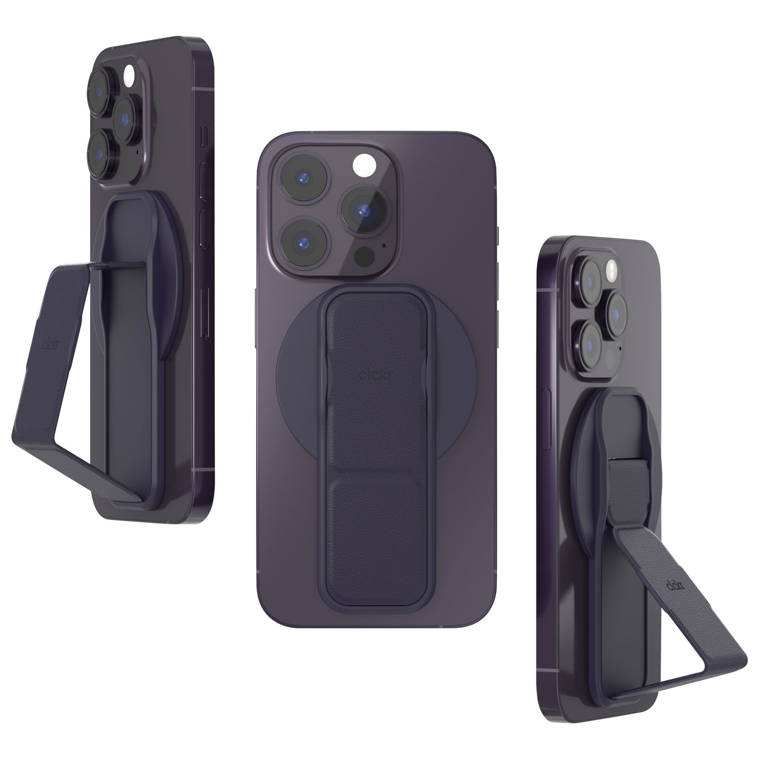 CLCKR MagSafe Cell Phone Grip & Stand - Deep Purple