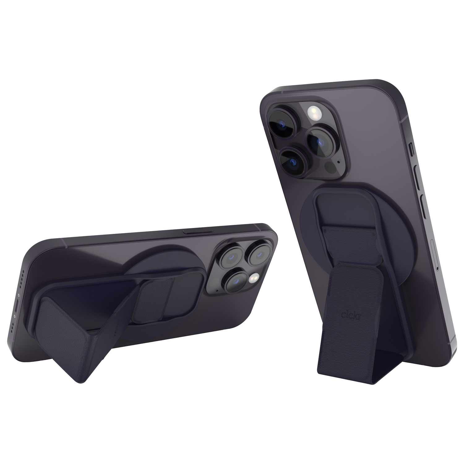 CLCKR MagSafe Cell Phone Grip & Stand - Deep Purple