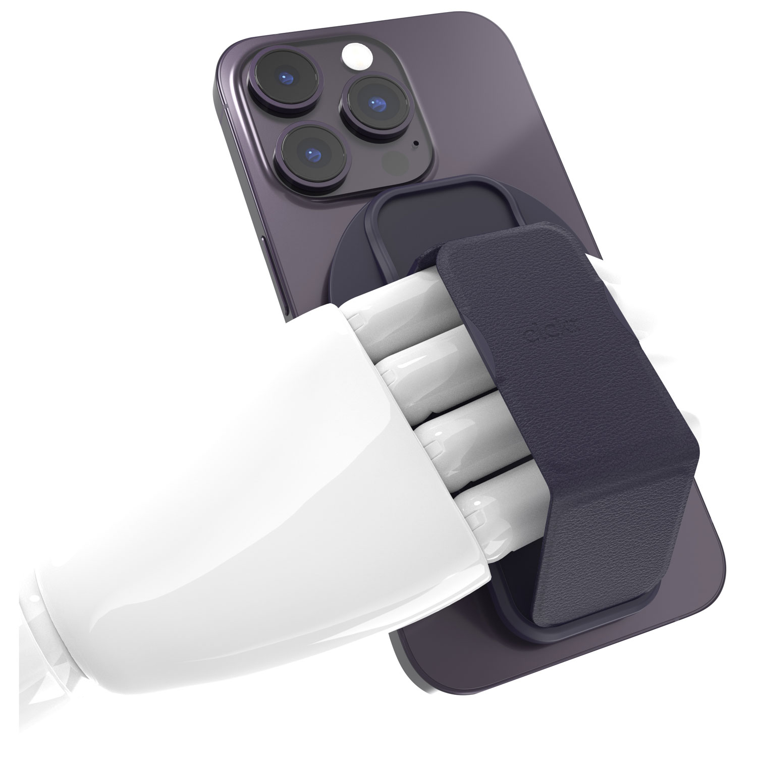 CLCKR MagSafe Cell Phone Grip & Stand - Deep Purple