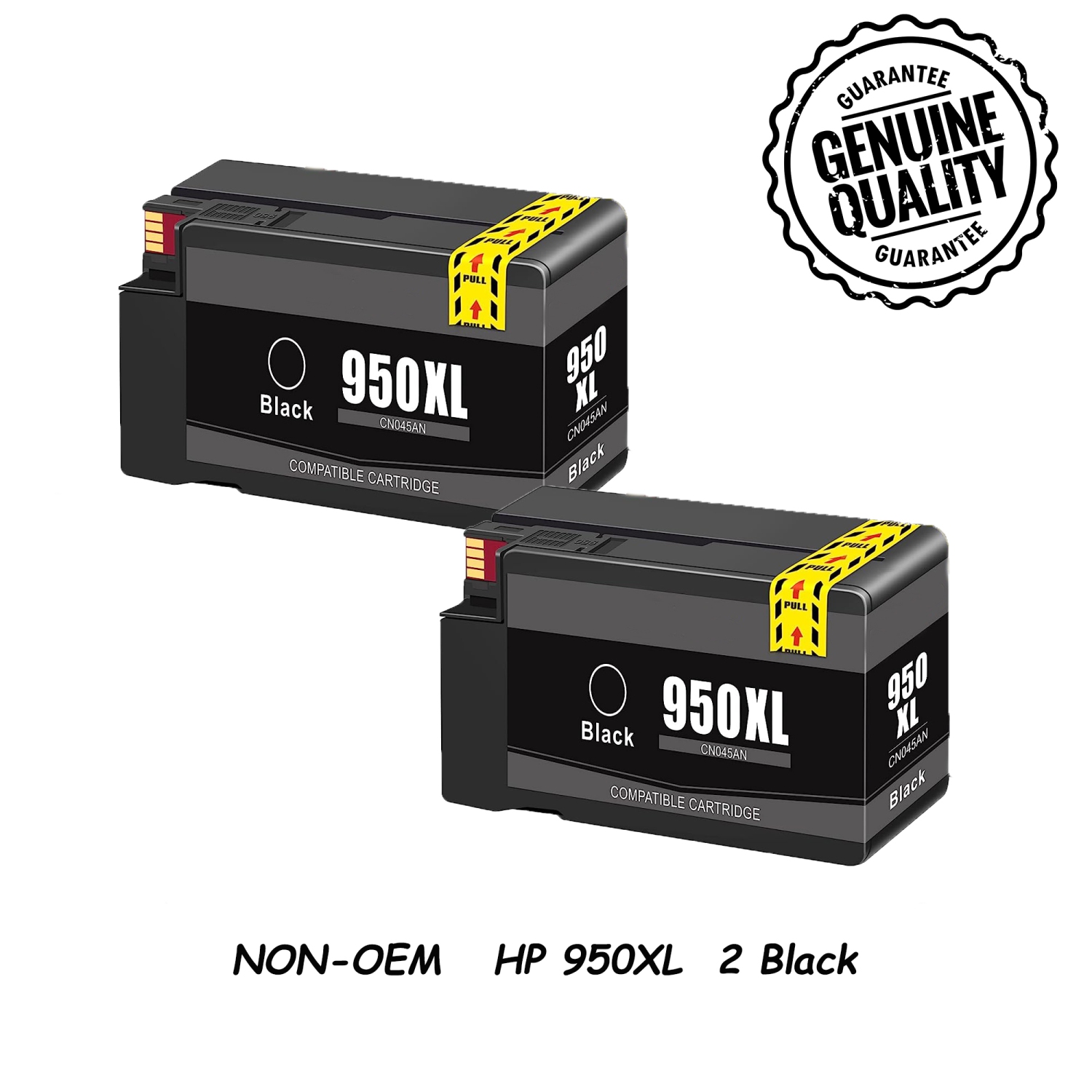2 Black Compatible Replacement for HP 950XL 951XL Ink Cartridge hp 950 951 High Yield for HP Printer Officejet 8100 8600 8610 8620 8630 8640 8660