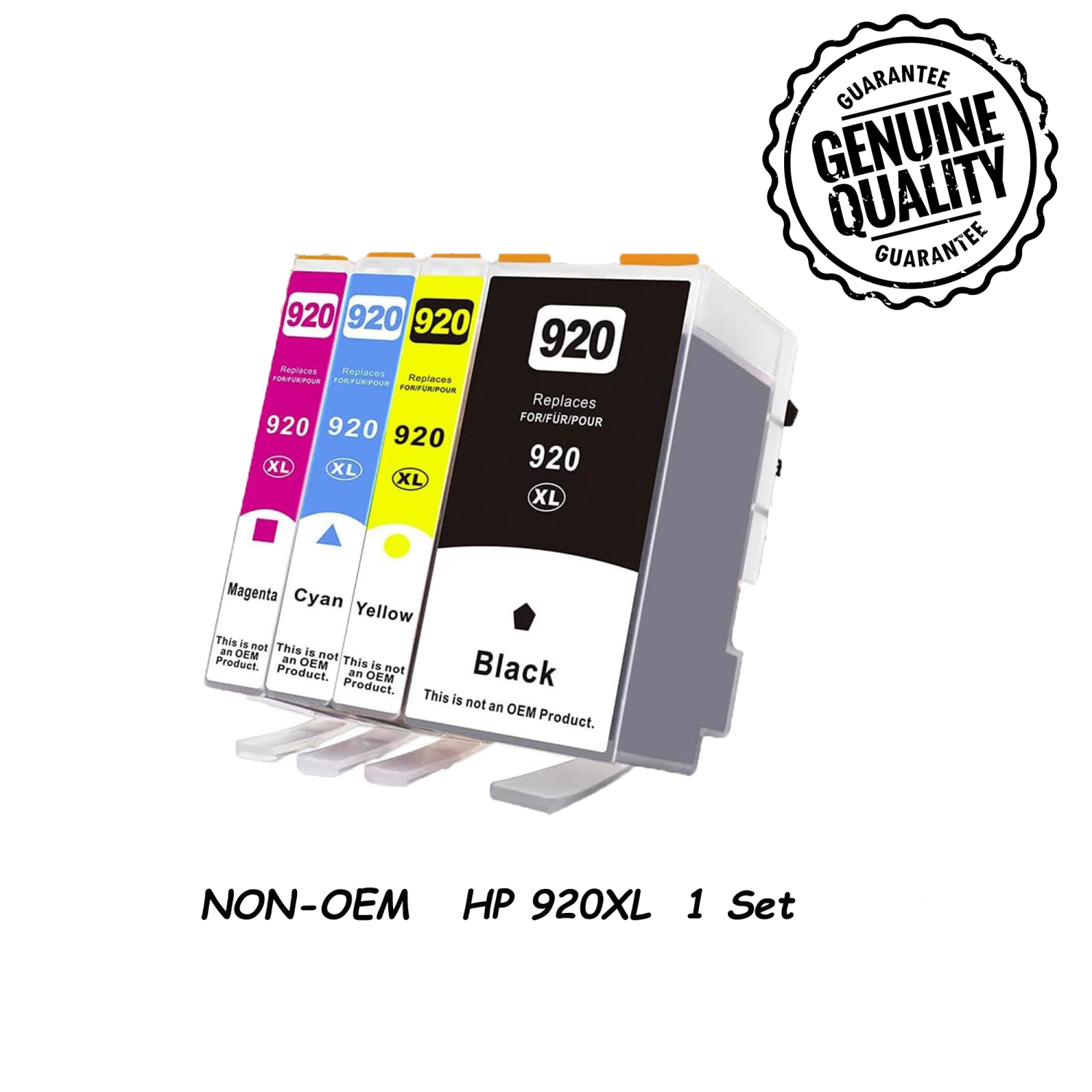 1 Ensemble de remplacement compatible avec la cartouche d'encre HP 920 XL à haut rendement 920XL pour imprimante HP OfficeJet 6000 6500 6500A 6500A
