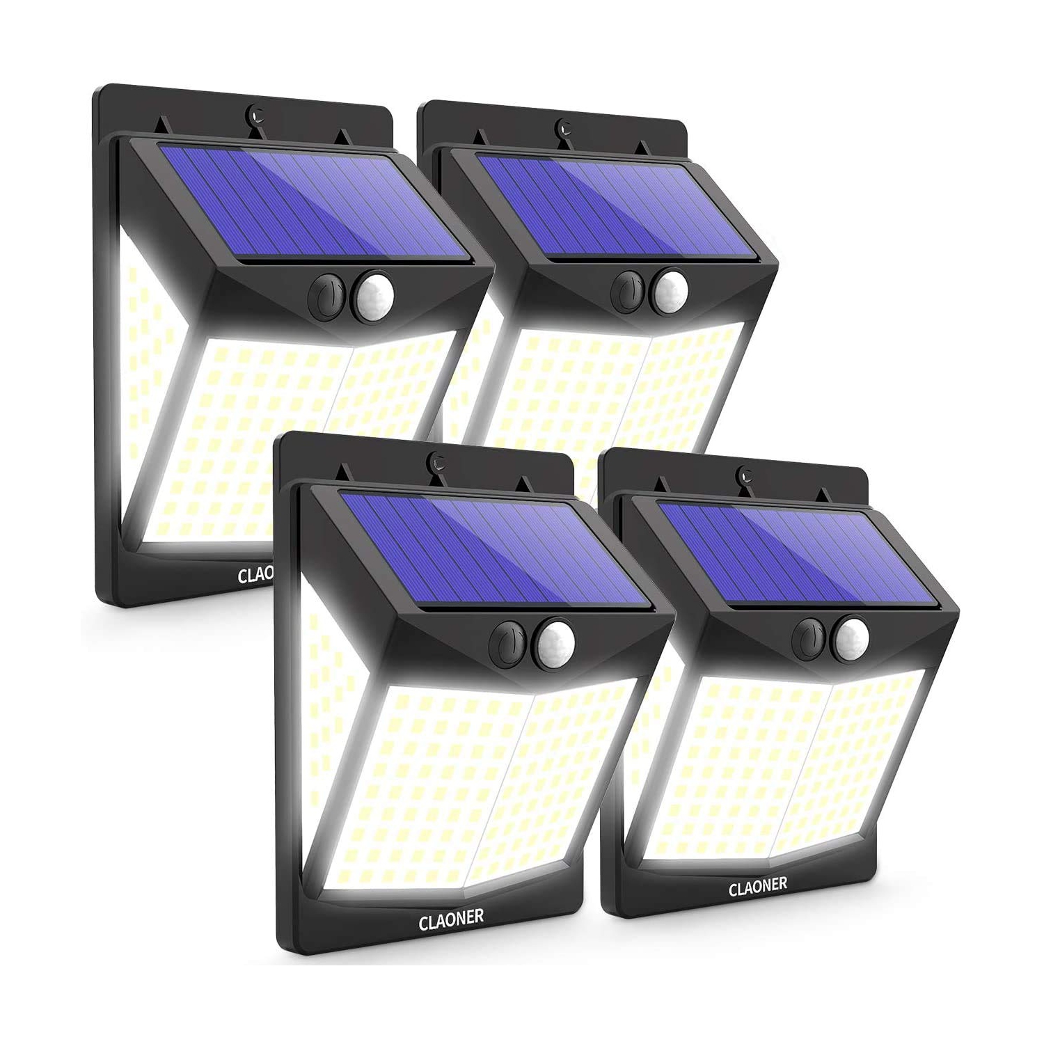 Solar Lights Outdoor Motion Sensor Lights 3 Modes, Solar Powered Security Lights with 270 Degree Wide Angle IP65 Waterproof