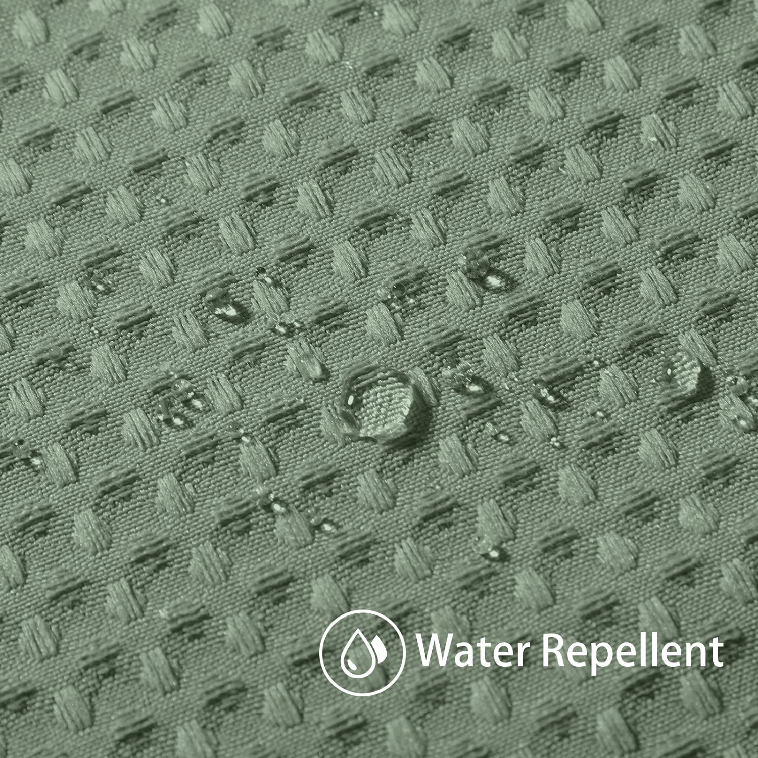 Rideau de douche gaufré à crochets en acier inoxydable - rideaux de bain en tissu robuste de 230 GSM, qualité de l'hôtel, résistant à l'eau, lavable