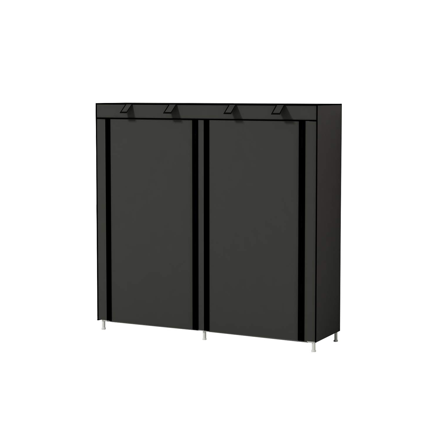 Shoe Rack Portable Storage Free Standing Shoe Organizer with Non-Woven Fabric Cover,Grey