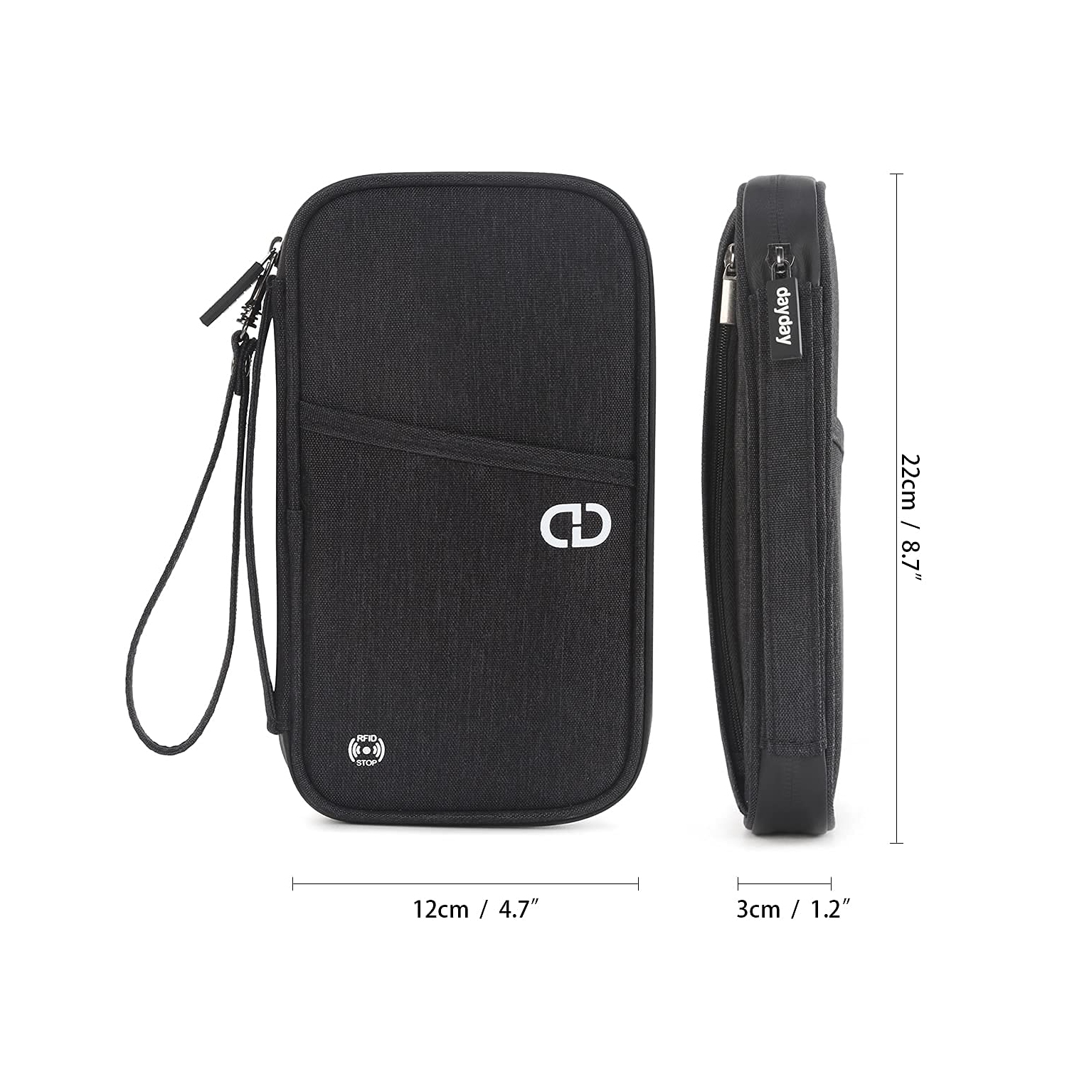 Portefeuille Travel Essentials pour accessoires volants famille porte-passeport étui pochette de rangement avec blocage RFID avion document vacances