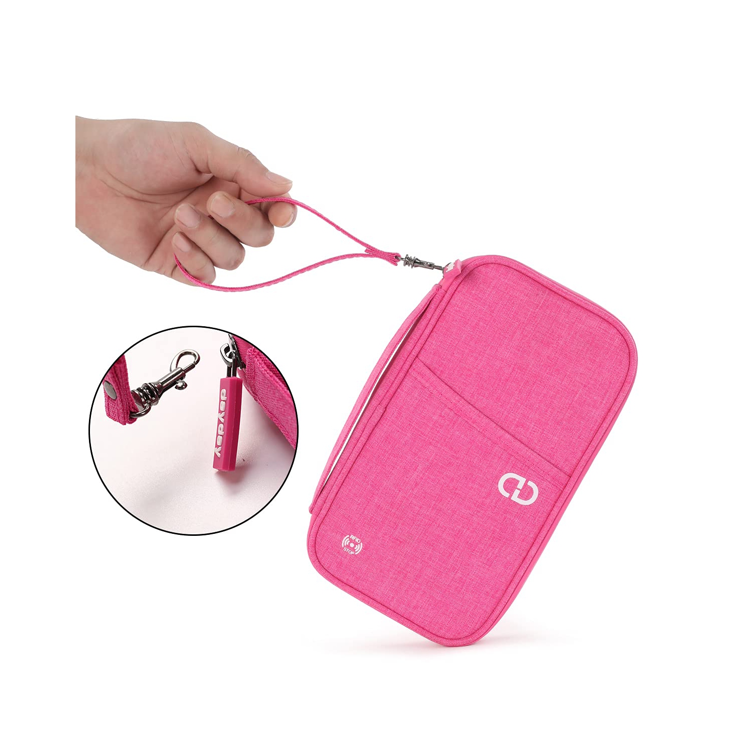 Travel Essentials Wallet for Flying Accessories Family Passport Holder Cover Case Organizer Pouch Bag with RFID Blocking Document Airplane Holiday |