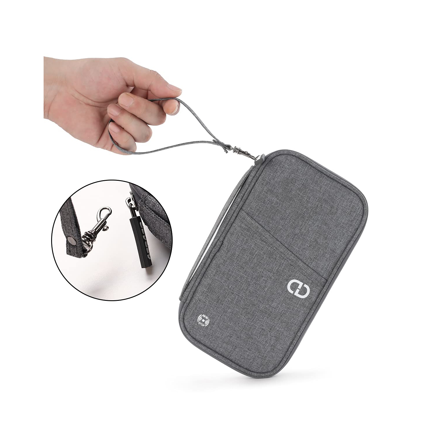 Travel Essentials Wallet for Flying Accessories Family Passport Holder Cover Case Organizer Pouch Bag with RFID Blocking Document Airplane Holiday |