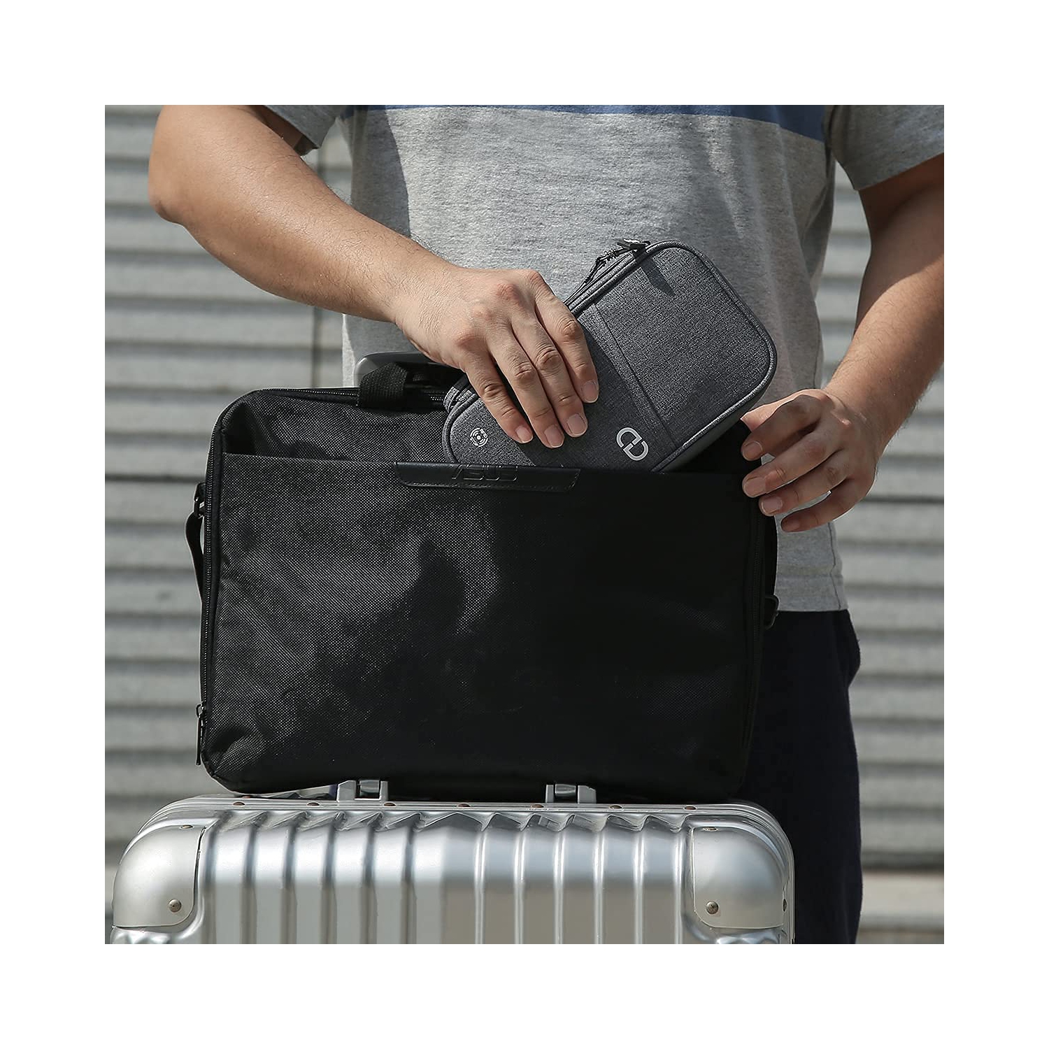 Travel Essentials Wallet for Flying Accessories Family Passport Holder Cover Case Organizer Pouch Bag with RFID Blocking Document Airplane Holiday |