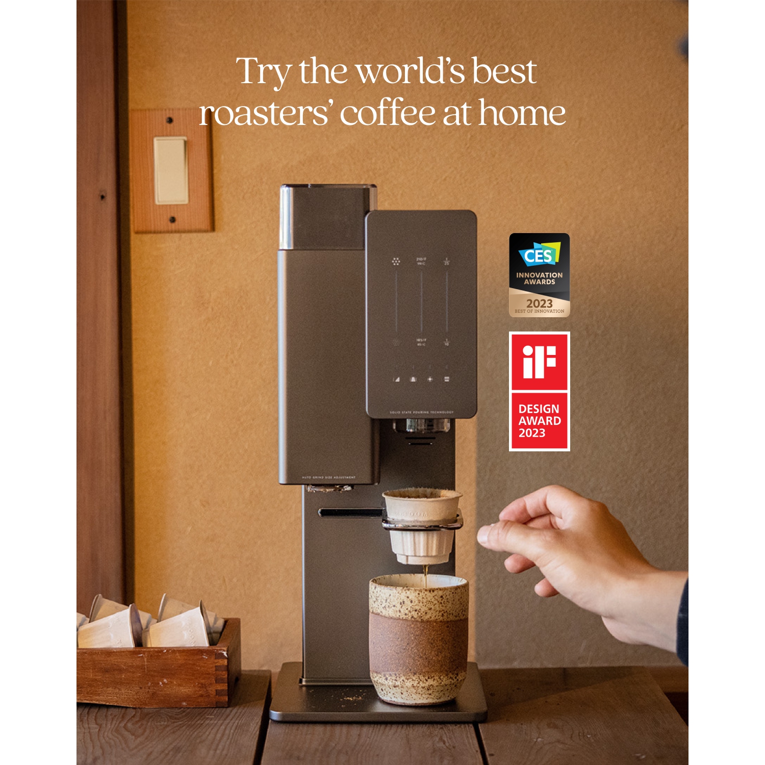 xBloom Coffee Machine, Fully Automatic Single Serve Smart Coffee Maker with Grinder and Brewer, Use Your Own Beans or xPods