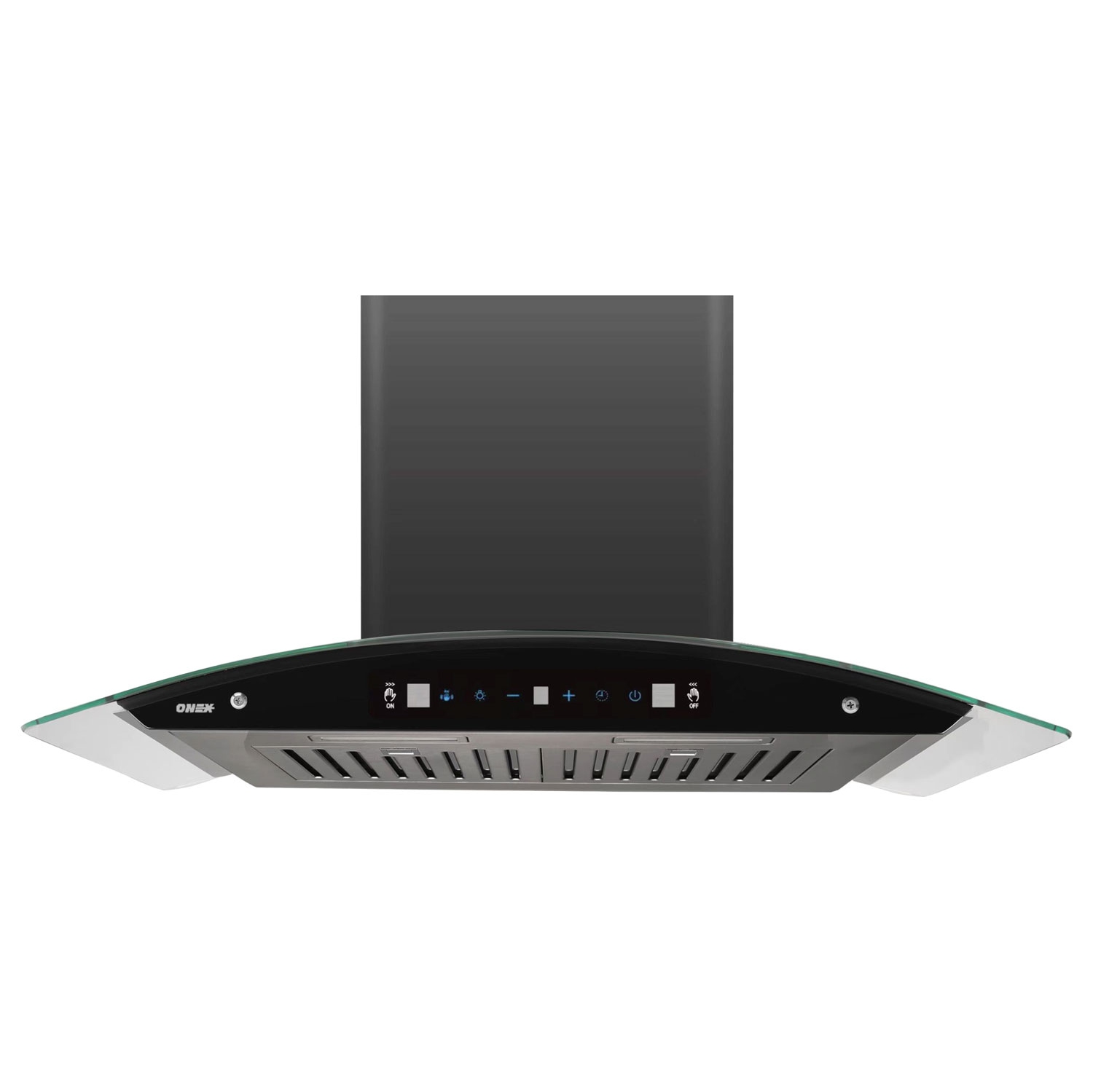 Hotte murale en acier inoxydable noir ONEX® OGF336-BL 36&nbsp;po.