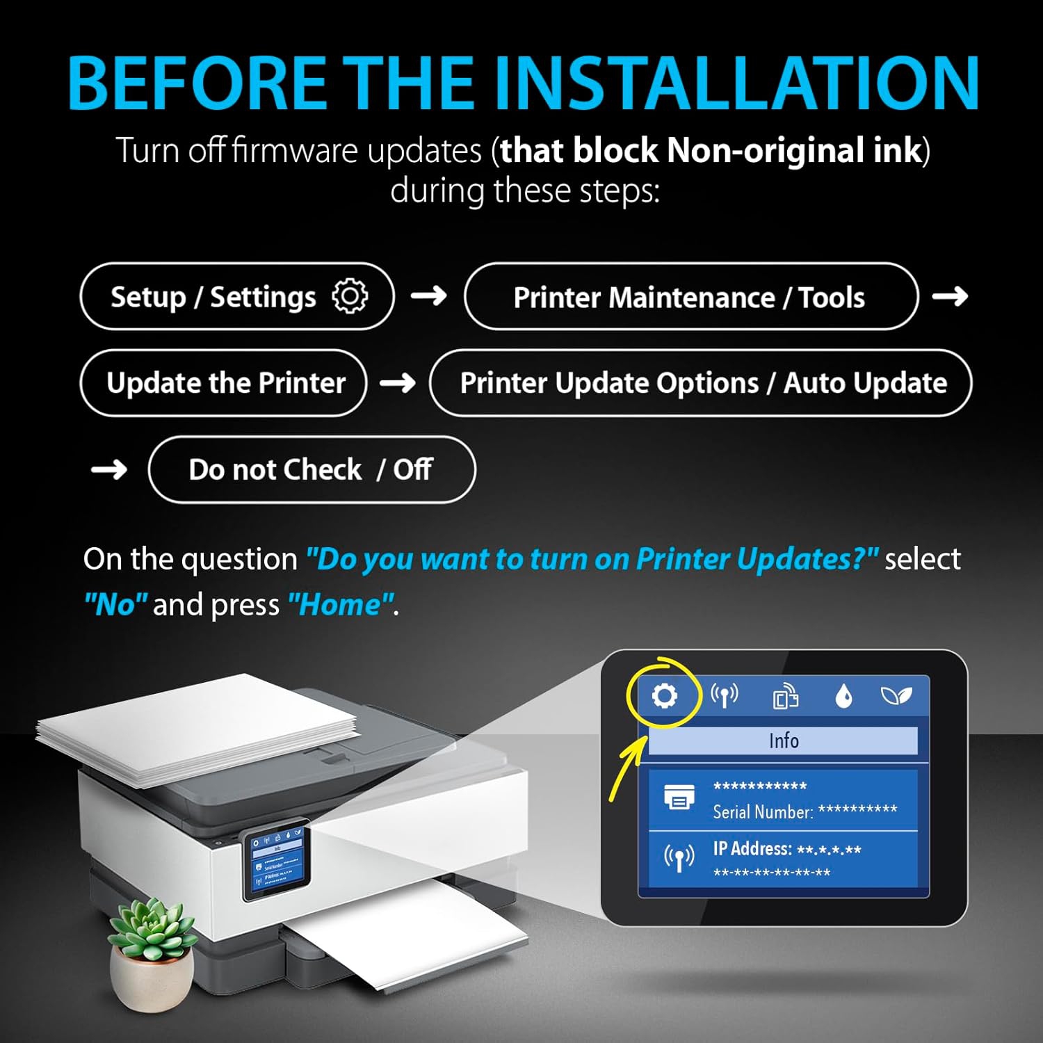[New Chip] 1 Ensemble de cartouches d'encre compatibles HP 902 XL 902XL haut rendement - HP OfficeJet
