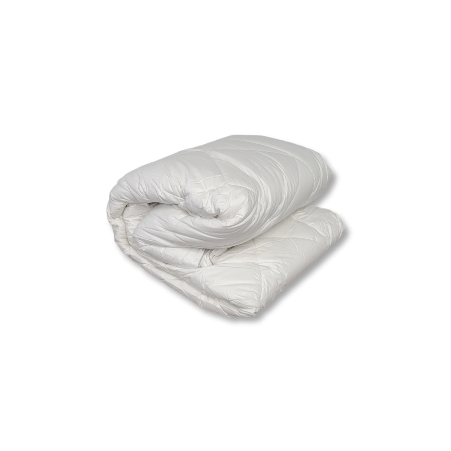Cotton House - Hotel Comfort Synthetic Duvet, 100% Cotton, 100% MicroGel Fiber 3D Filling, King Size, White
