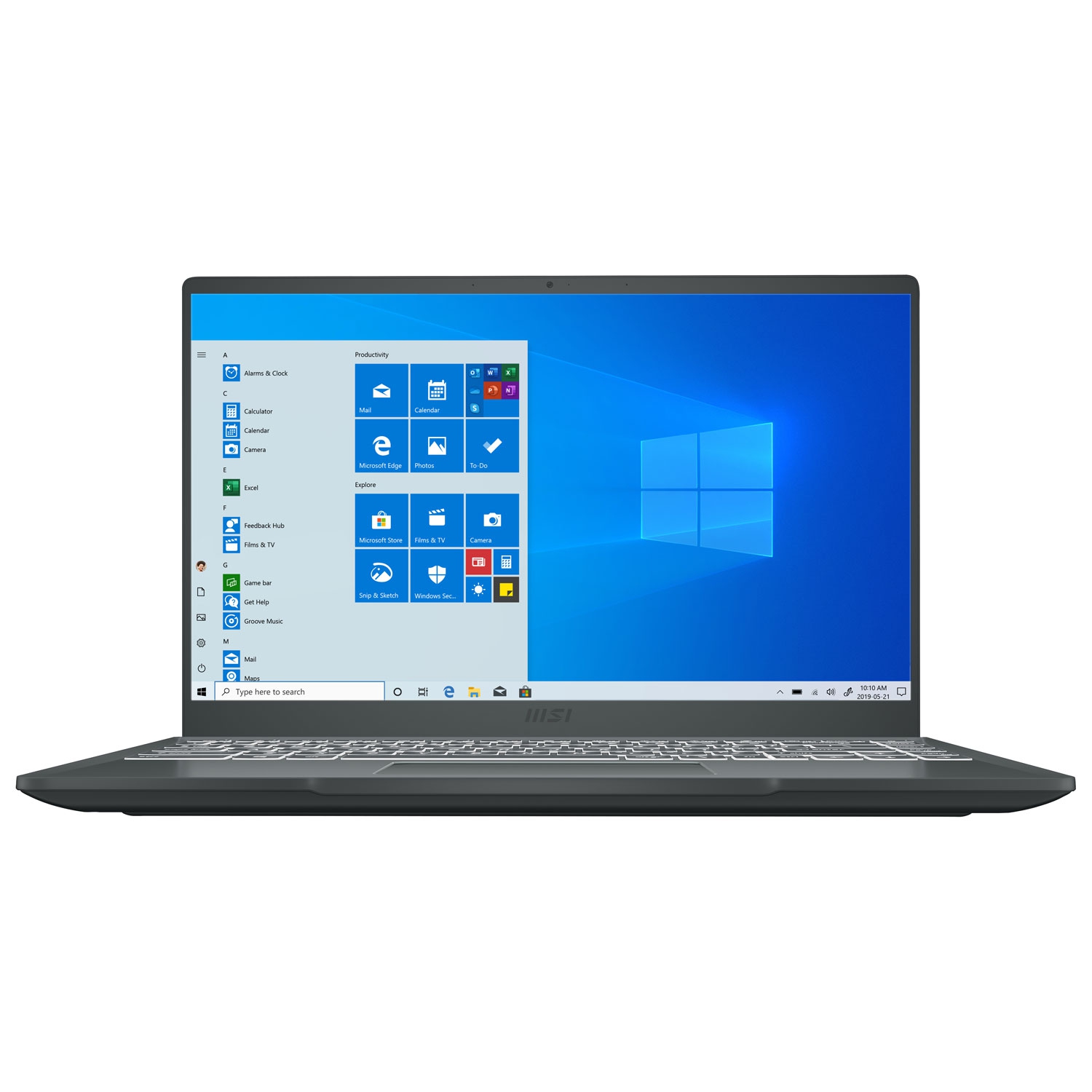 Refurbished (Fair) - MSI Modern 14" Laptop - Carbon Grey (Intel Core i3-10110U/128GB SSD/8GB RAM/Windows 10)
