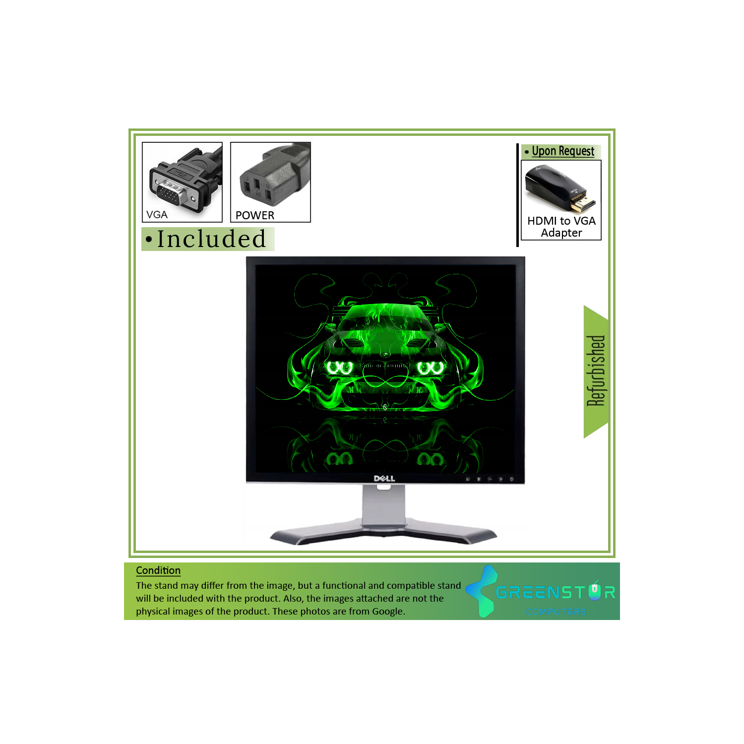 Refurbished(Good) - Dell UltraSharp 1908FP 19" Square 1280x1024 HD+ LCD TN Flat Panel Monitor