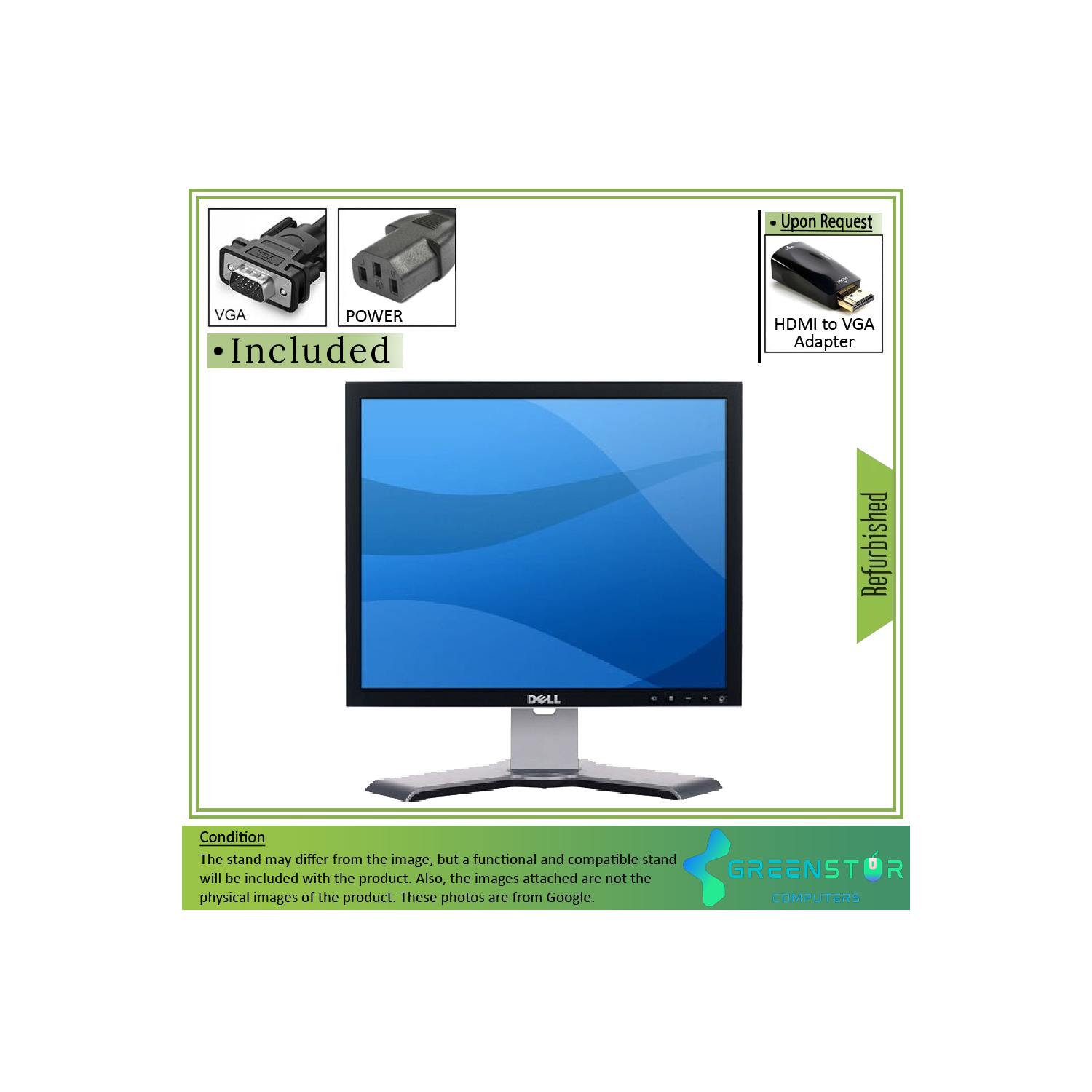 Refurbished(Good) - Dell UltraSharp 1908FP 19" Square 1280x1024 HD+ LCD TN Flat Panel Monitor