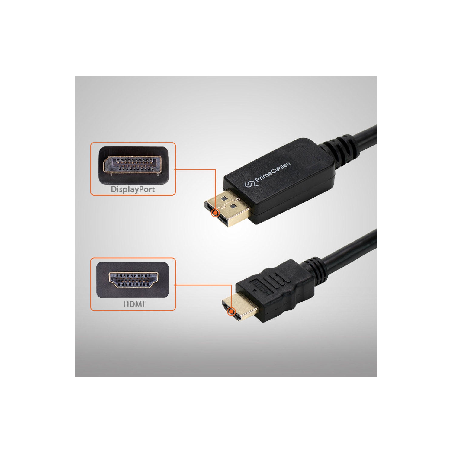 6ft Black DisplayPort to HDMI Adapter Cable M/M