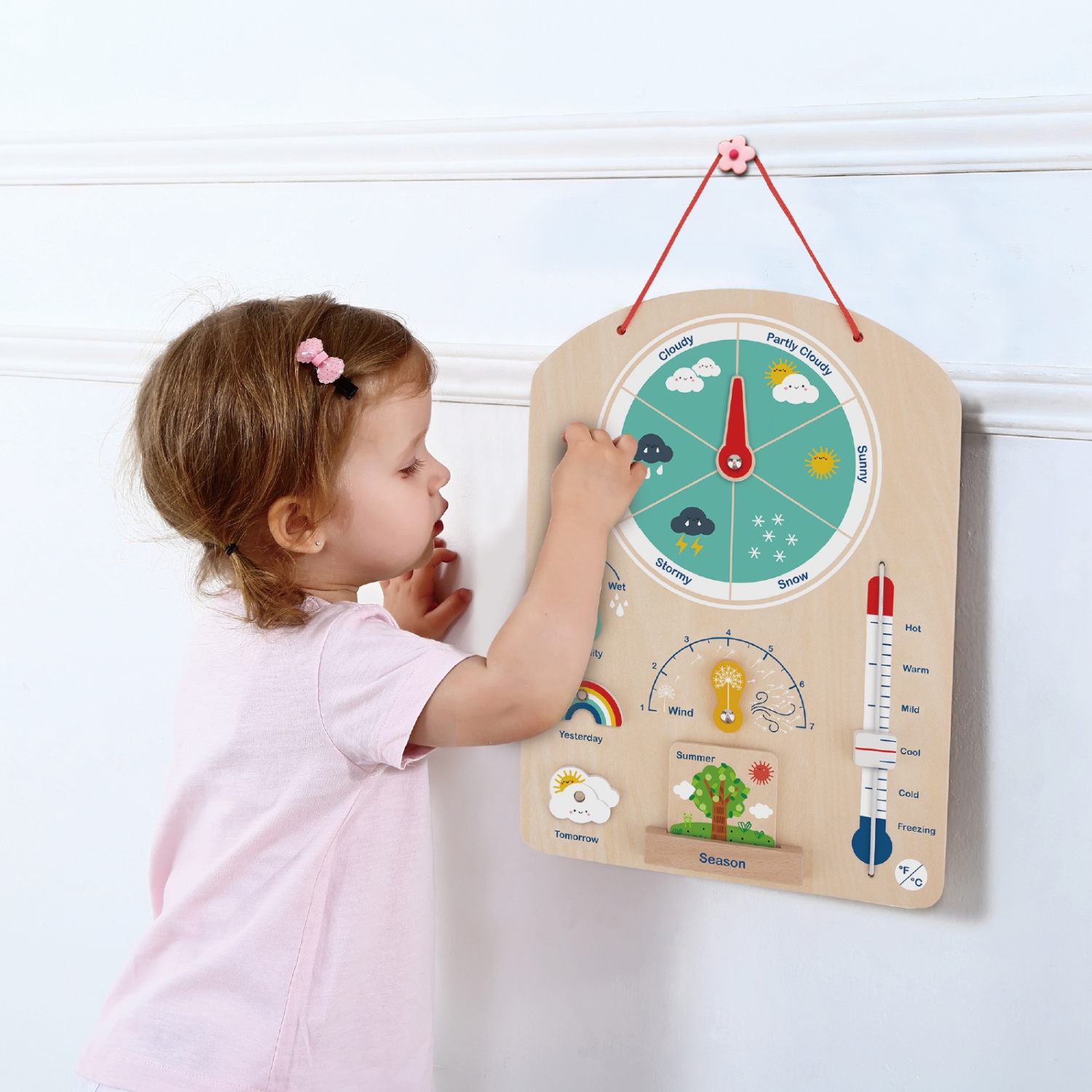 Ensemble de jouets d'apprentissage précoce TOOKYLAND - Ensemble de jeu Montessori éducatif 6-en-1; jouets en bois pour tout-petits de 3 ans et plus