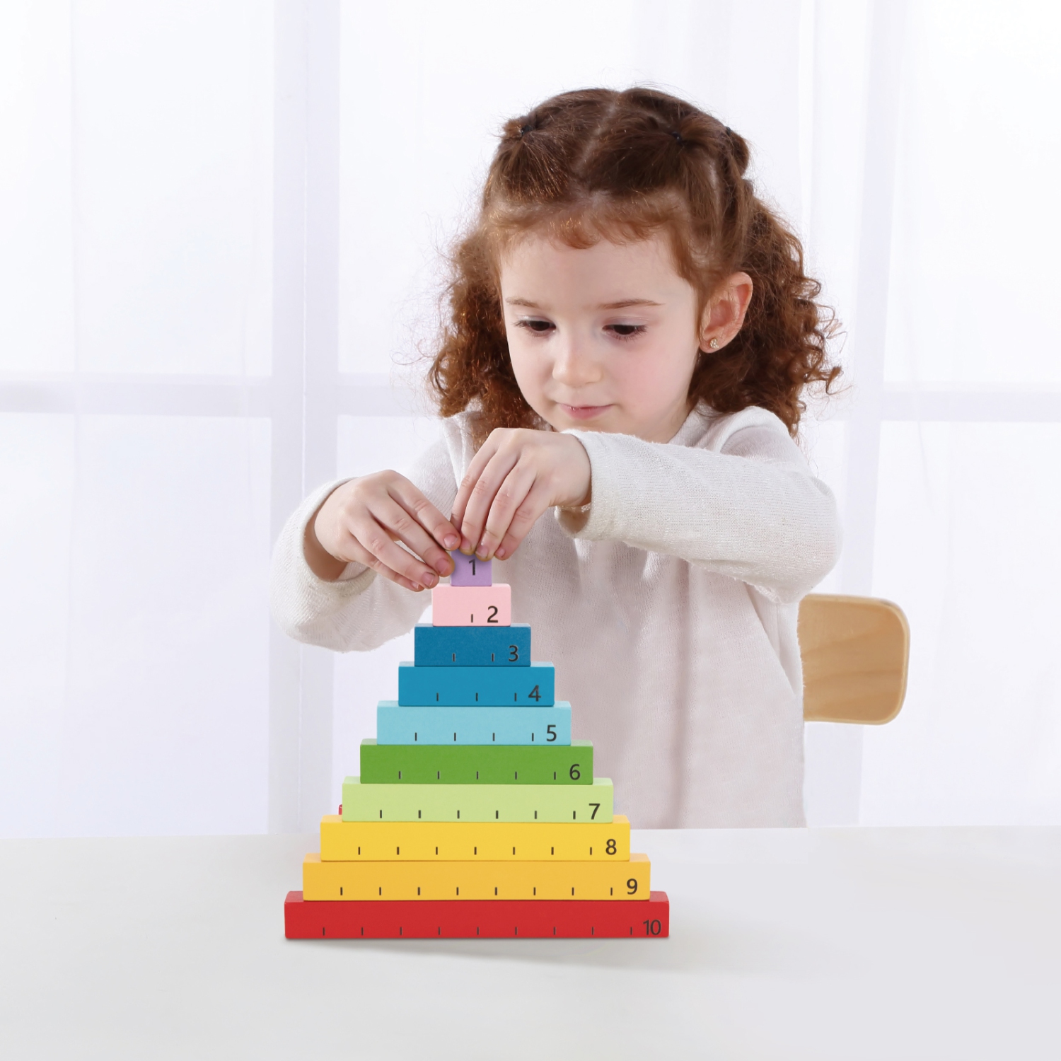 Ensemble de jouets d'apprentissage précoce TOOKYLAND - Ensemble de jeu Montessori éducatif 6-en-1; jouets en bois pour tout-petits de 3 ans et plus