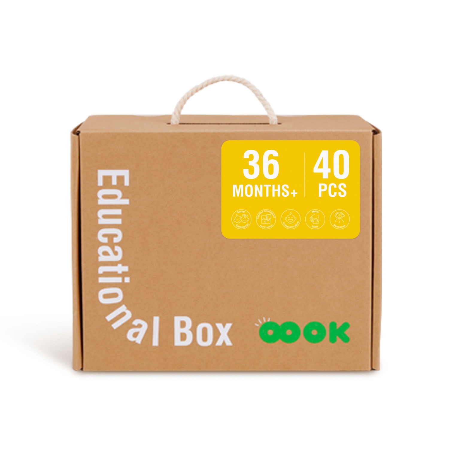 Ensemble de jouets d'apprentissage précoce TOOKYLAND - Ensemble de jeu Montessori éducatif 6-en-1; jouets en bois pour tout-petits de 3 ans et plus