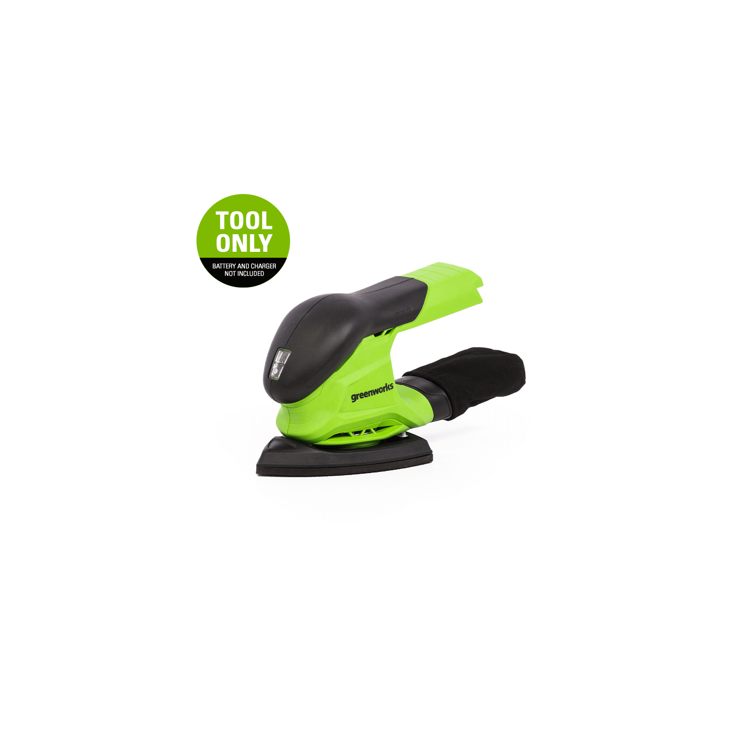 Ponceuse de finition sans fil Greenworks G24&nbsp;V, batterie et chargeur non inclus