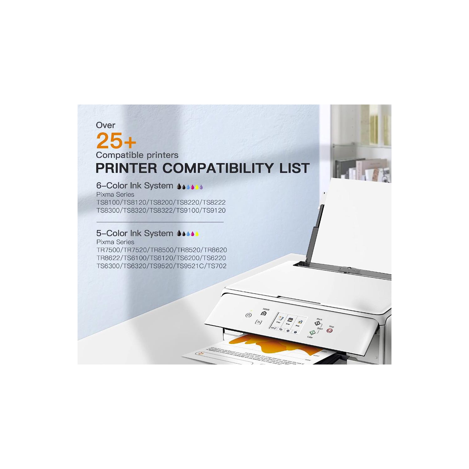 2 Black Compatible Replacement for Canon 280 281 PGI-280XXL CLI-281XXL High Yield - Canon PIXMA TR7520 TR7620 TR8520 TR8620 TS6120 TS6220 TS6320