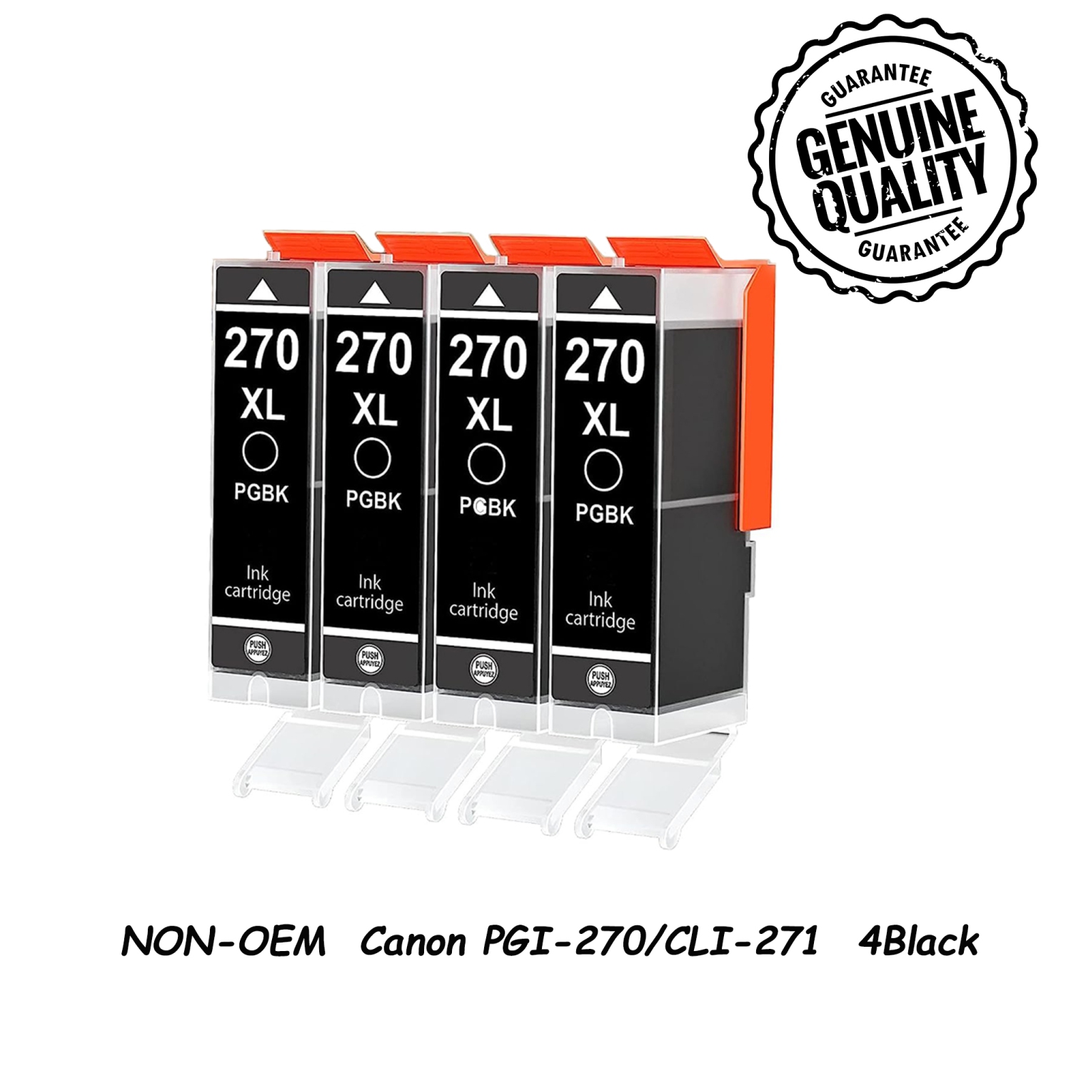 4 Black Replacement for Canon PGI-270 CLI-271 PGI270 CLI271 Canon PIXMA MG5700 MG5720 MG5721 MG5722 MG6820 MG6821PIXMA MG6822 MG7720 TS5000 PIXMA