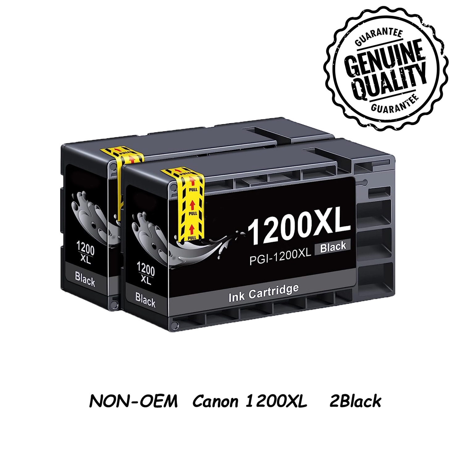 2 Black Compatible Replacement for Canon 1200XL PGI-1200 PGI1200XL - Canon MAXIFY MB2020 MB2120 MB2320 MB2700 MB2720