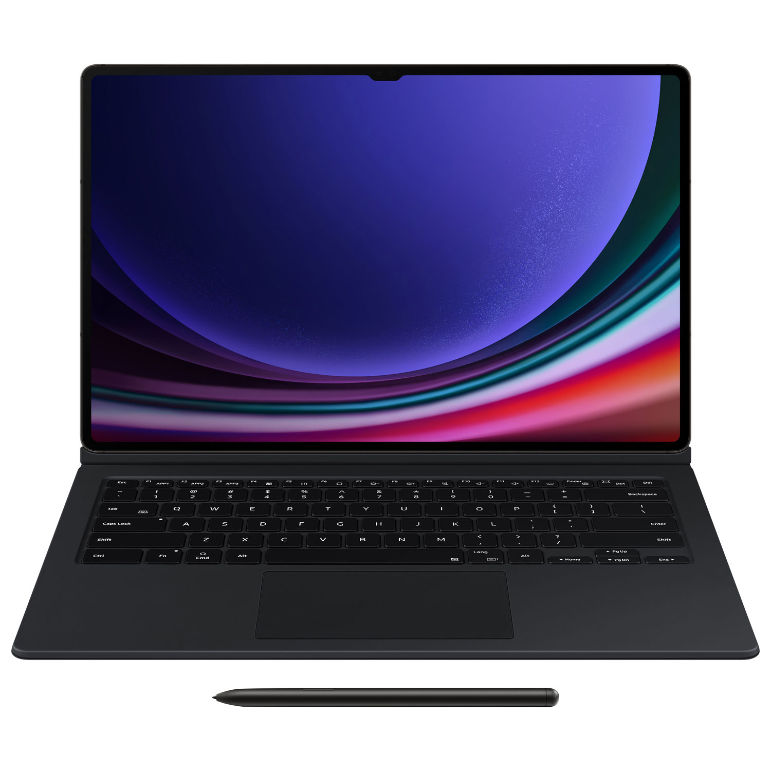 Étui-clavier Book Cover de Samsung avec pavé tactile pour Galaxy Tab S10 Ultra/S9 Ultra - Noir - Partenaire de détail exclusif