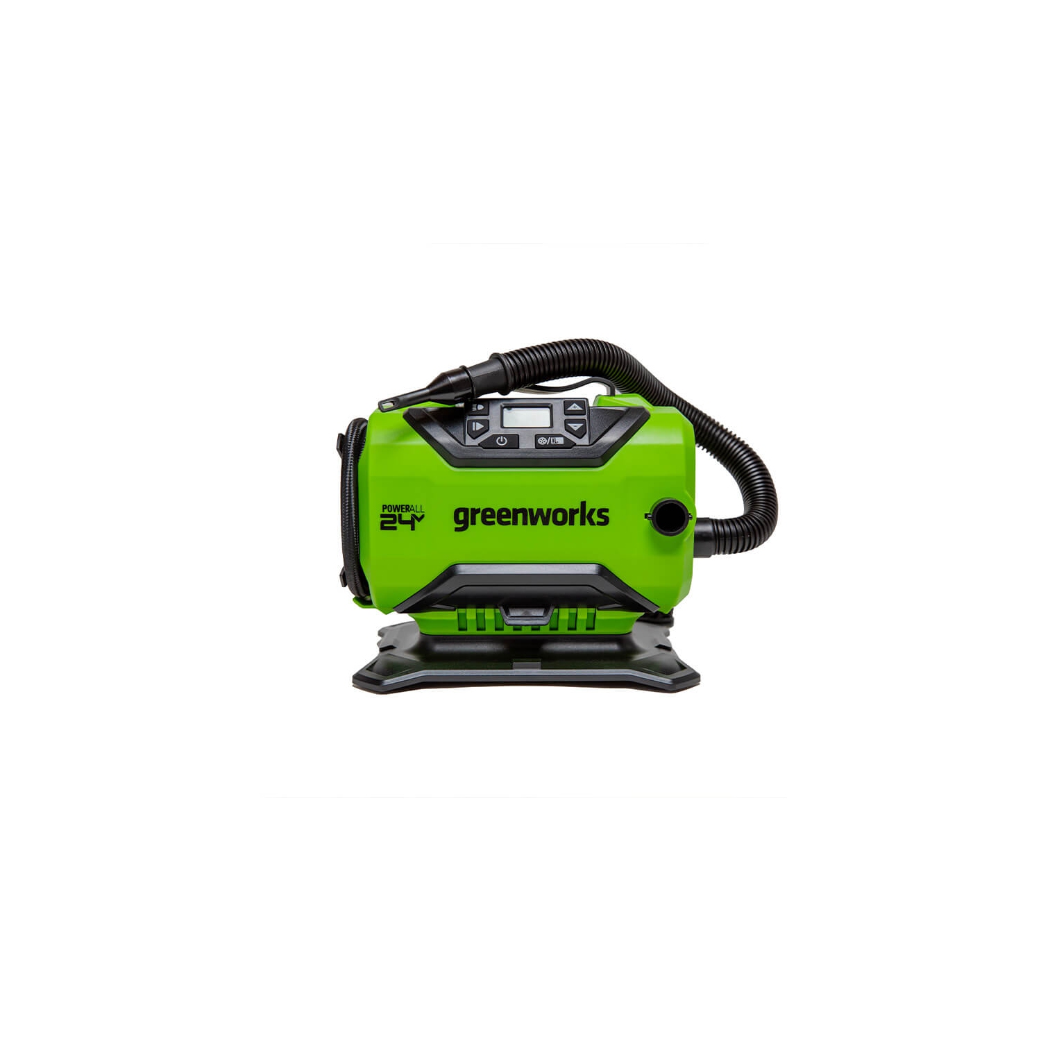 Compresseur d'air portatif 24 V – pompe à air sans fil pour pneus, pression maximale de 160 lb/po2, batterie de 2,0Ah V incluse