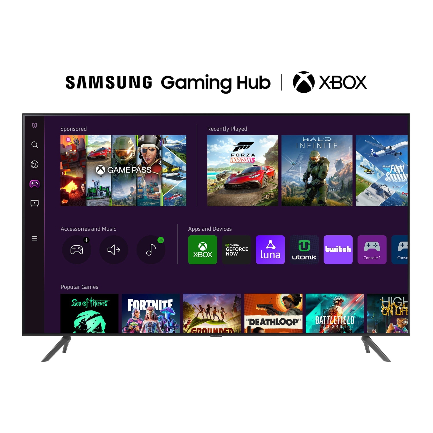 REFURBISHED (GOOD) -SAMSUNG 55" Class CU7000B Crystal UHD 4K UHD Smart TV (UN55CU7000D)