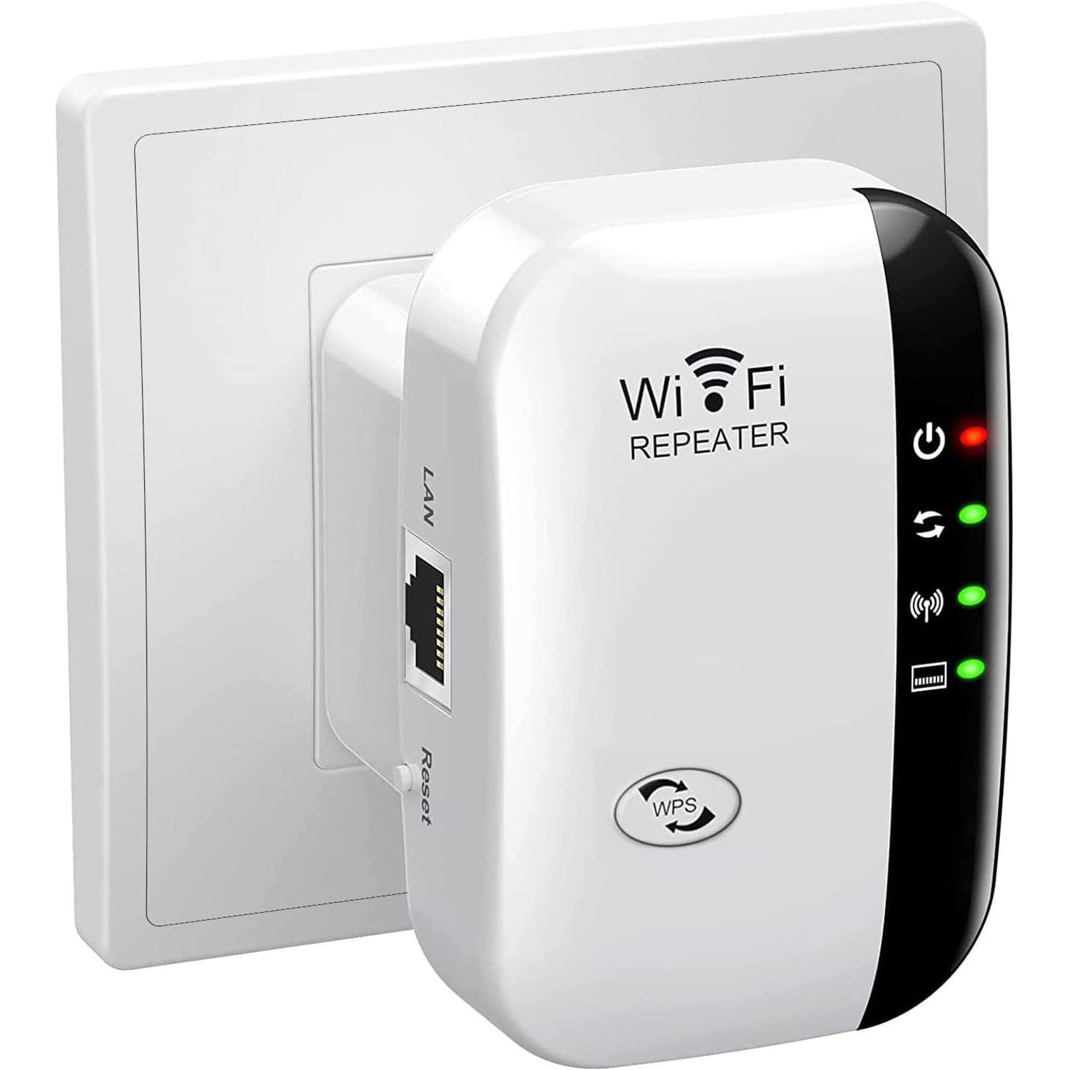 SAGA WiFi Extender Signal Booster Upto 3500sqft and 35 Devices, Wireless Internet Repeater, Wi-Fi Range Extender, Long Range Amplifier with Ethernet Port, Access Point, 1-Key Setup