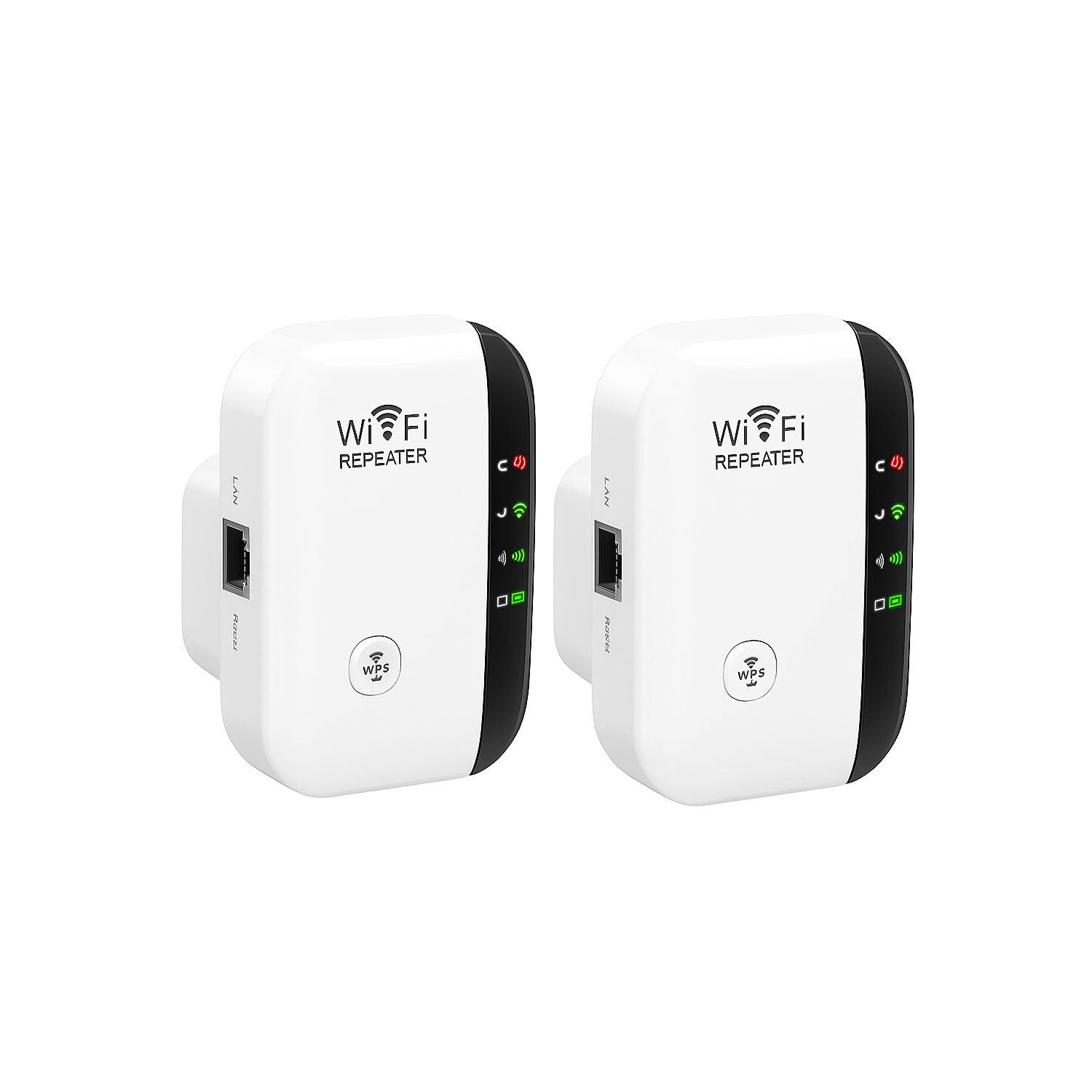 Saga WiFi Extender 2-Pack – Dual 3500 Sqft Wireless Signal Boosters with Ethernet Port, 2.4GHz Wi-Fi Repeater, Covers Up to 7000 Sqft & 70 Devices –