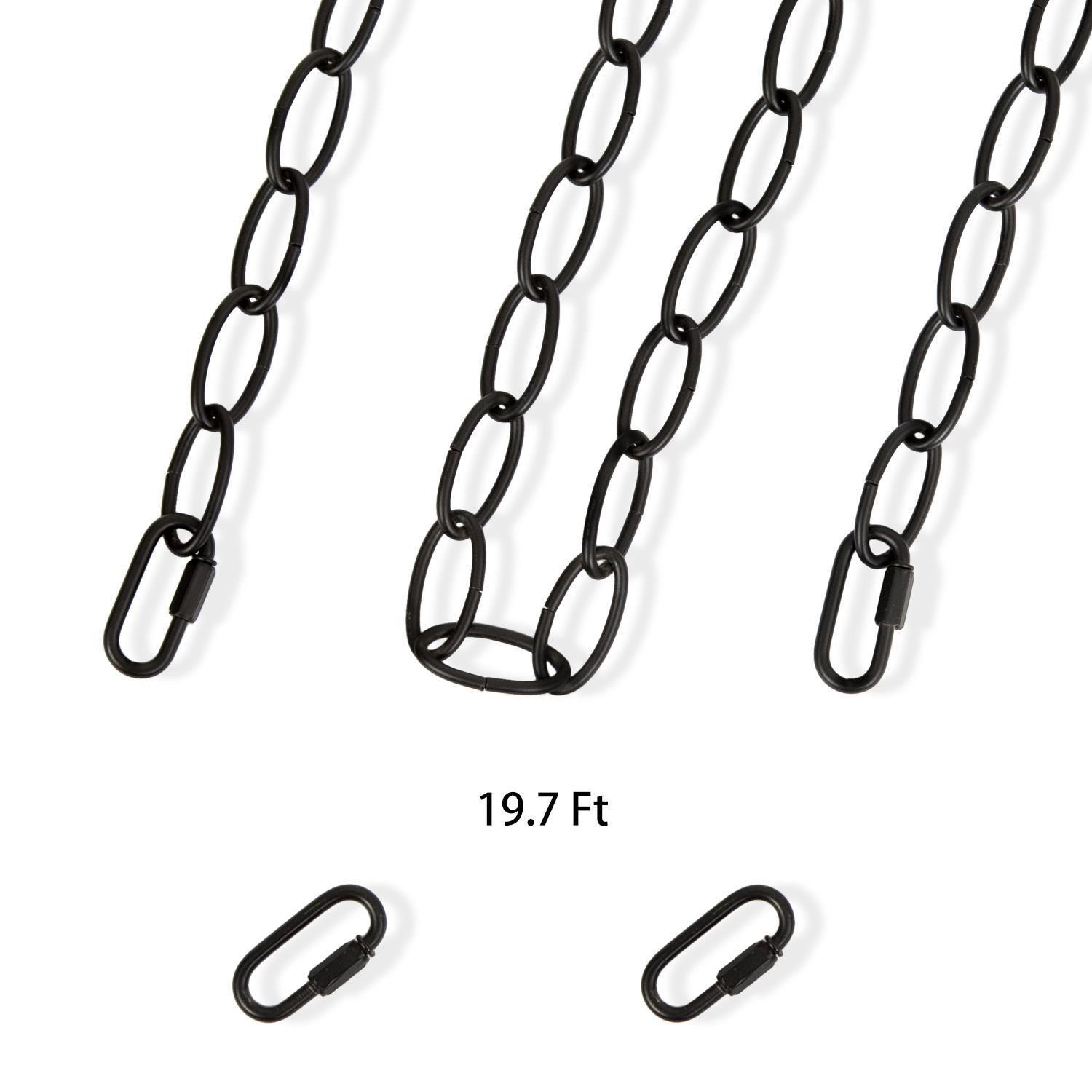 Extension Extra Gold / Noir / Brun longue chaîne 19,7ft pour lampes suspendues en îlot à lustre