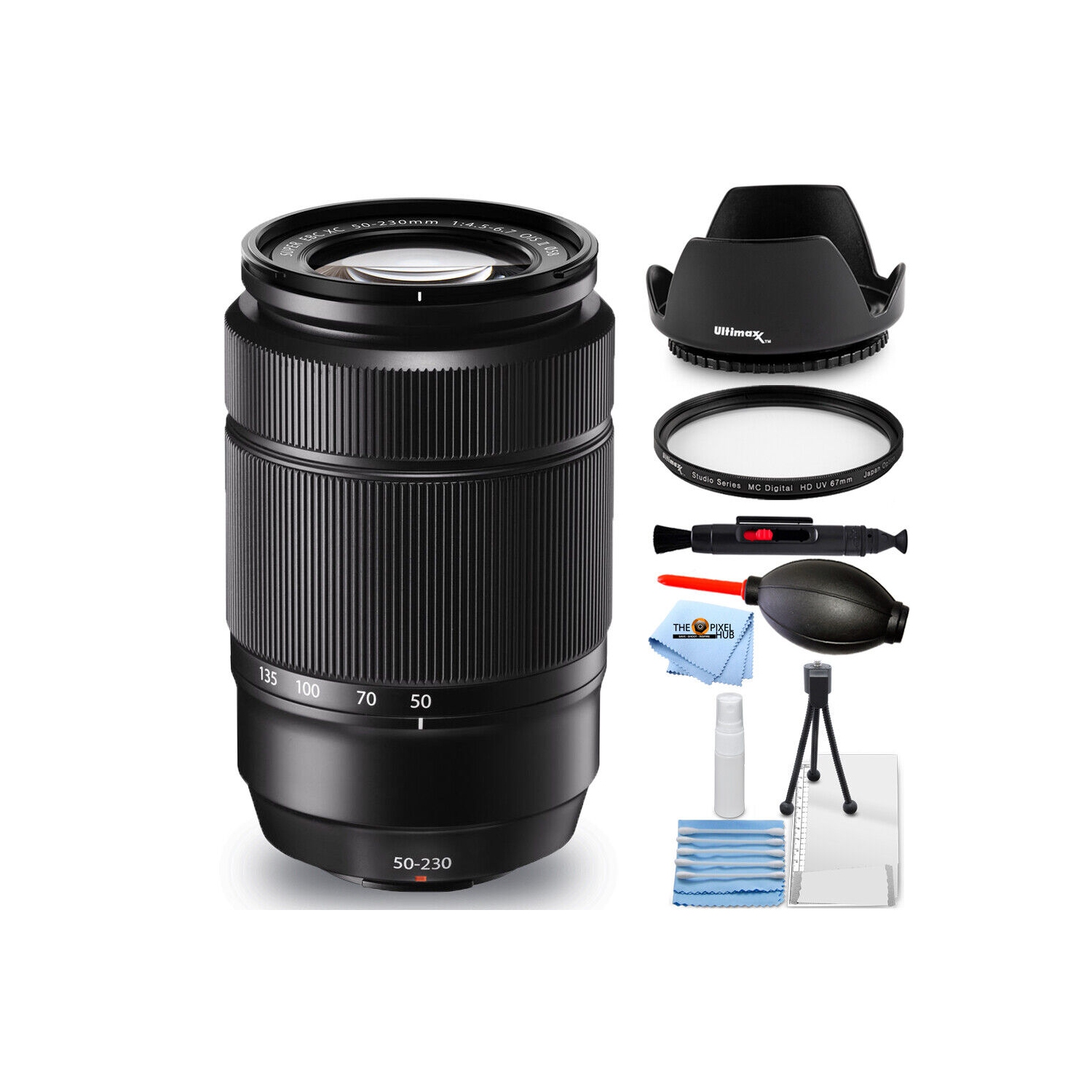 Fujifilm XC 50-230mm f/4.5-6.7 OIS II Lens - 7PC Accessory Bundle