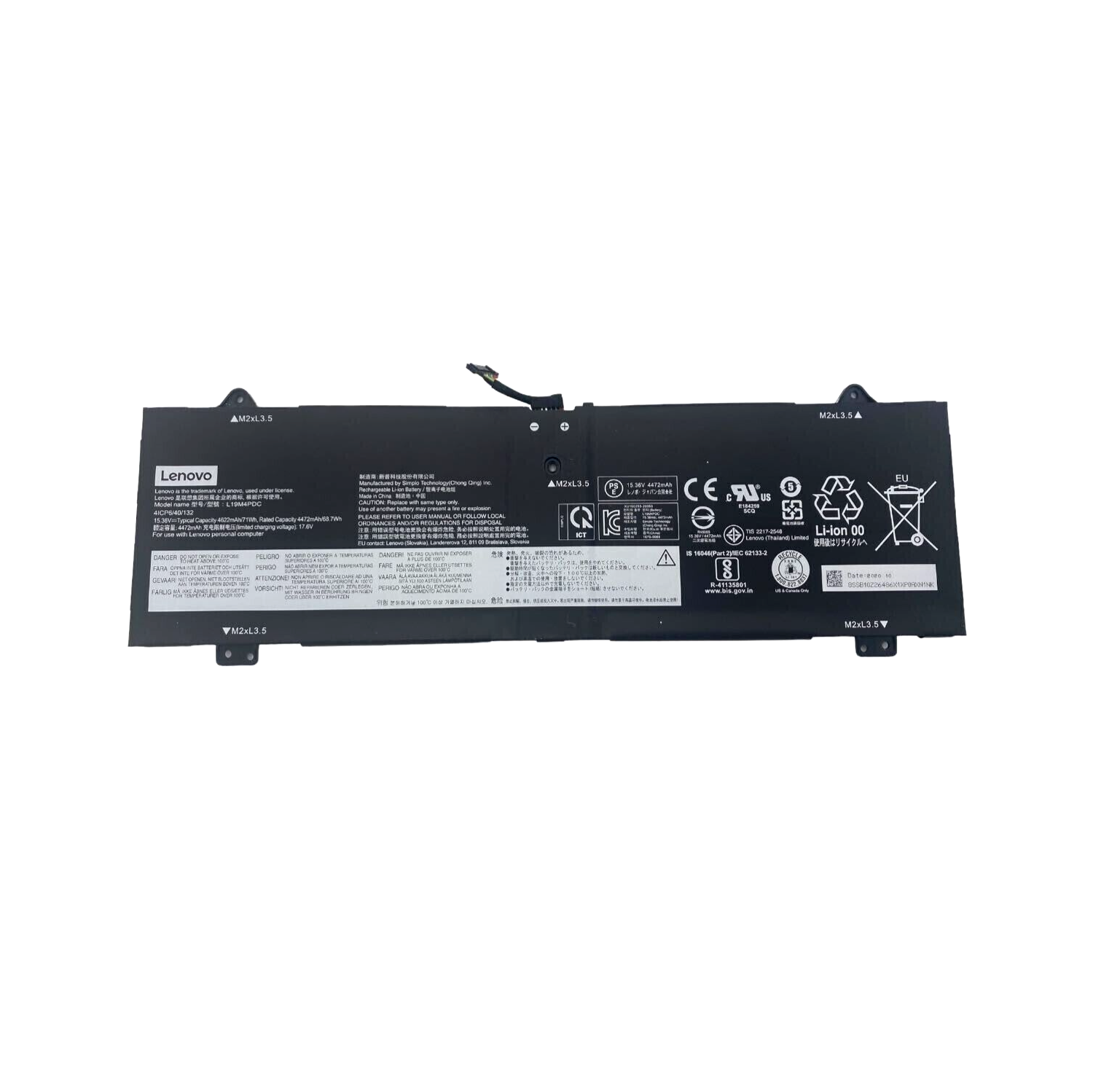 Nouvelle batterie authentique Lenovo Yoga 7-14ACN6 71WH