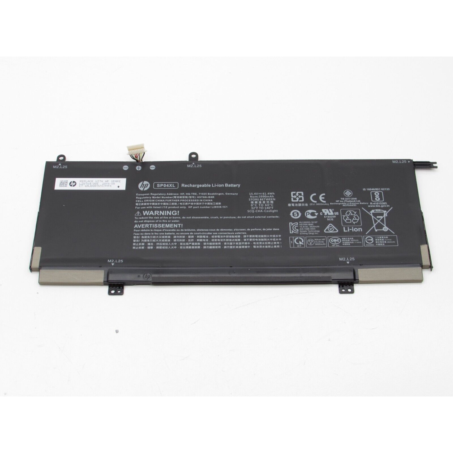 New Genuine HP Spectre X360 Convertible 13-AP0040CA 13-AP0041NR 13-AP0042NR 13-AP0043DX Battery 61.4WH