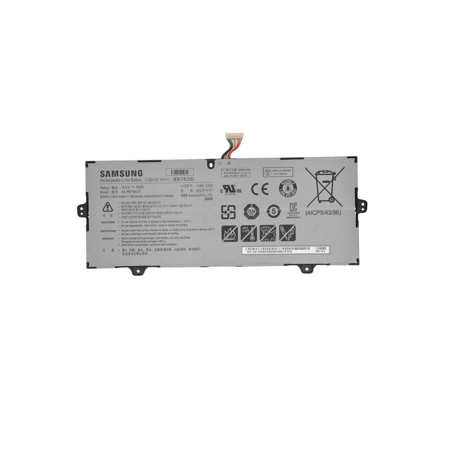 New Genuine Samsung Notebook NP940X3M NP940X3M-K01US NP940X3M-K02US NP940X3M-K03US Battery 54WH