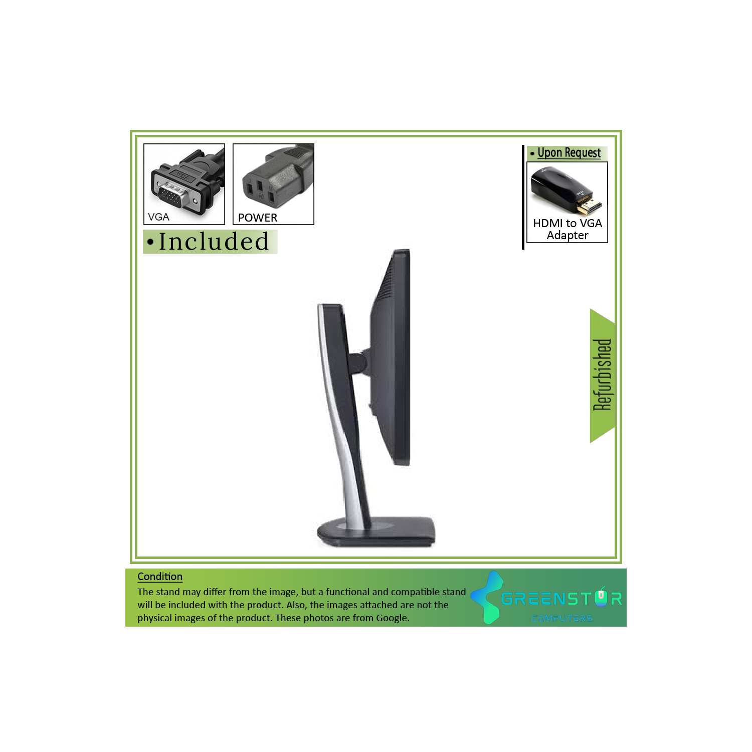 Refurbished(Good) - Dell Professional P1913 19" Widescreen 1400x900 HD+ LED Backlight LCD TN Panel Monitor