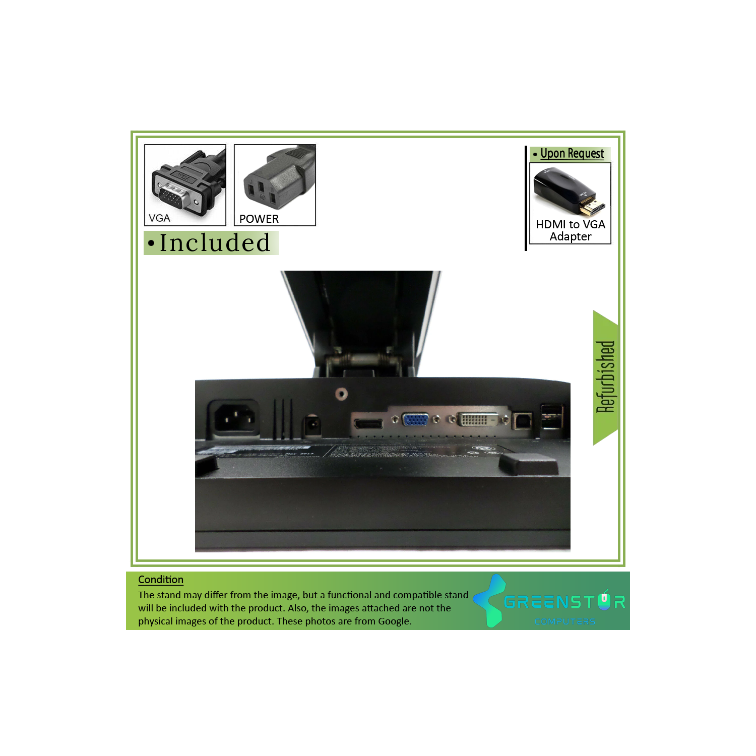 Refurbished(Good) - Dell Professional P1913 19" Widescreen 1400x900 HD+ LED Backlight LCD TN Panel Monitor