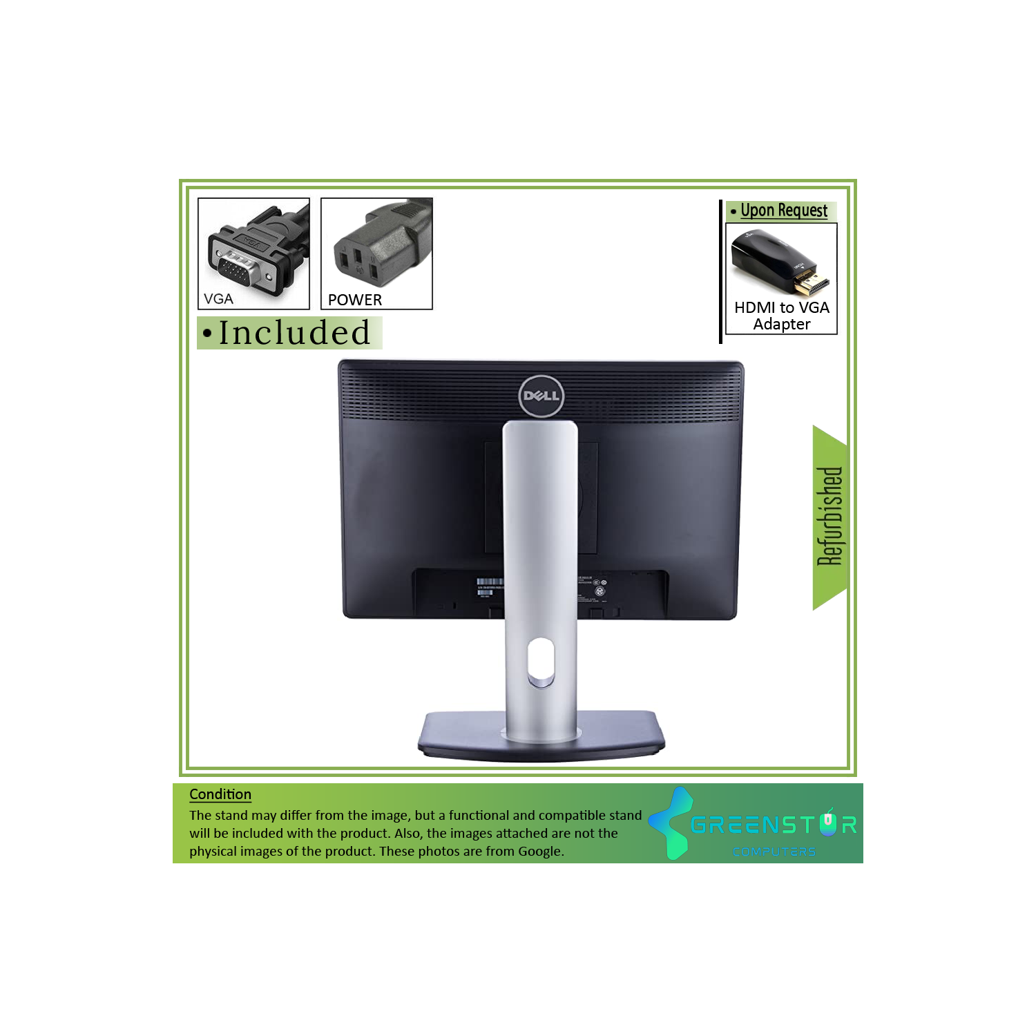 Refurbished(Good) - Dell Professional P1913 19" Widescreen 1400x900 HD+ LED Backlight LCD TN Panel Monitor