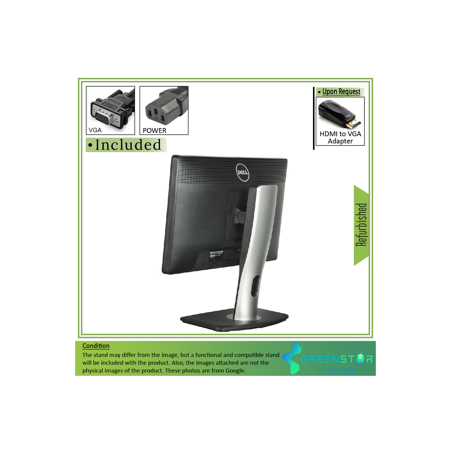 Refurbished(Good) - Dell Professional P1913 19" Widescreen 1400x900 HD+ LED Backlight LCD TN Panel Monitor