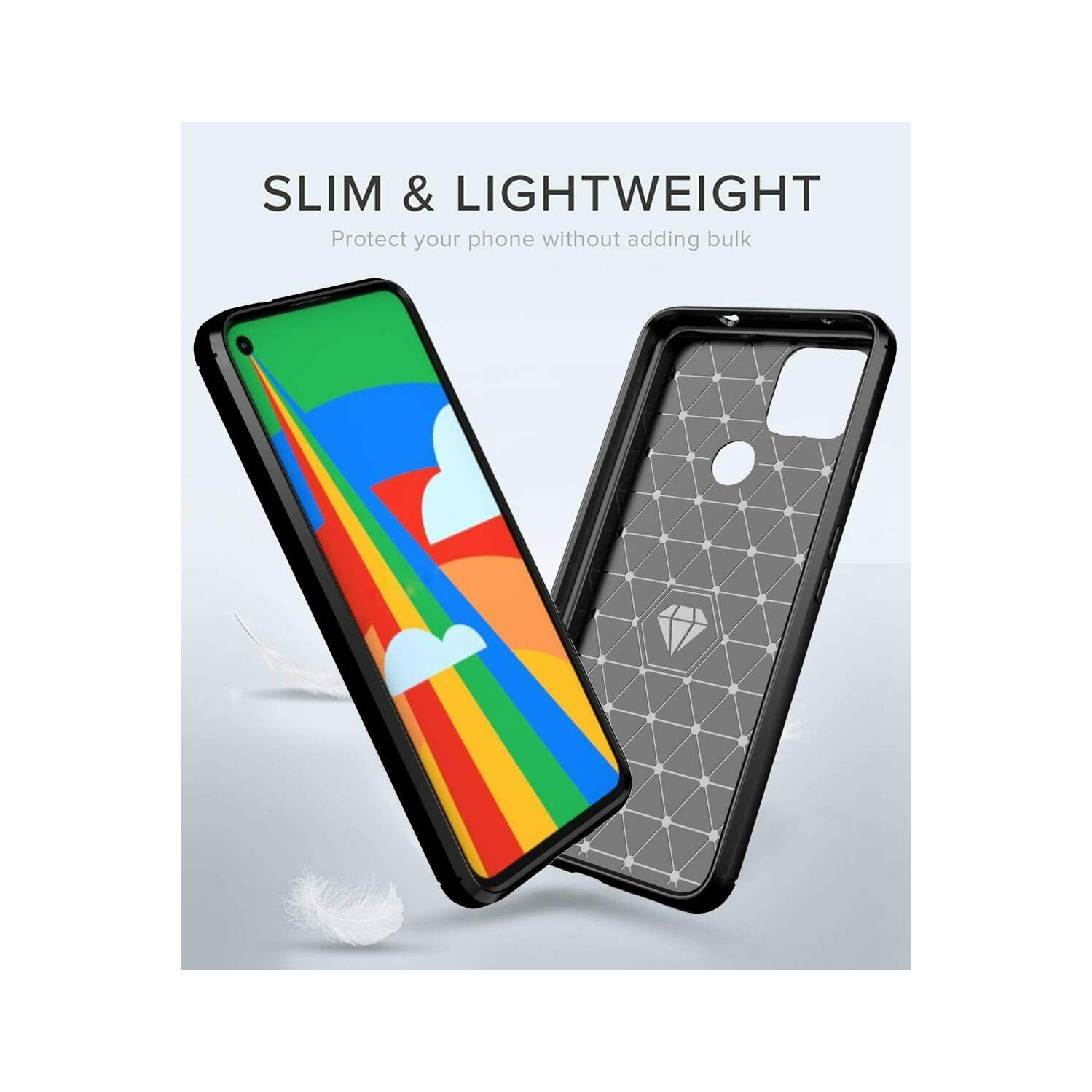 SuperShield for Google Pixel 4 Case With Screen Protector, Soft Silicone Protection Shockproof Phone Case Cover for Google Pixel 4