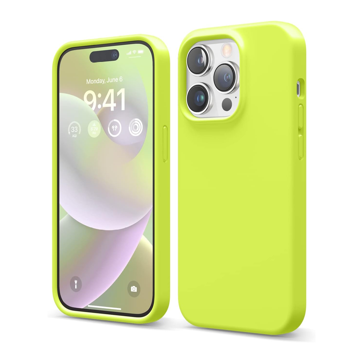elago Compatible with iPhone 14 Pro Case, Liquid Silicone Case, Full Body Protective Cover, Shockproof, Slim Phone Case, Anti-Scratch Soft Microfiber