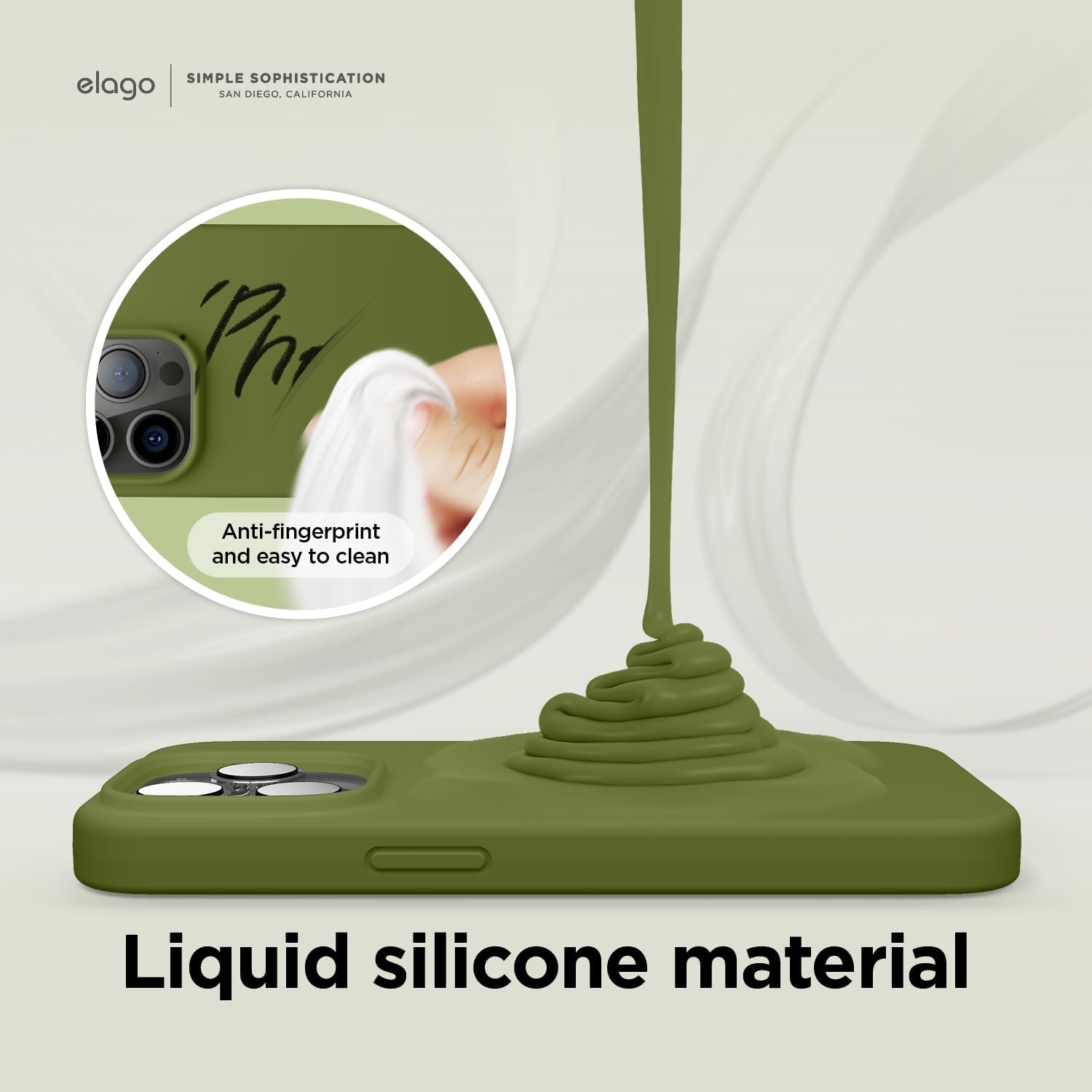 elago Compatible with iPhone 14 Pro Case, Liquid Silicone Case, Full Body Protective Cover, Shockproof, Slim Phone Case, Anti-Scratch Soft Microfiber