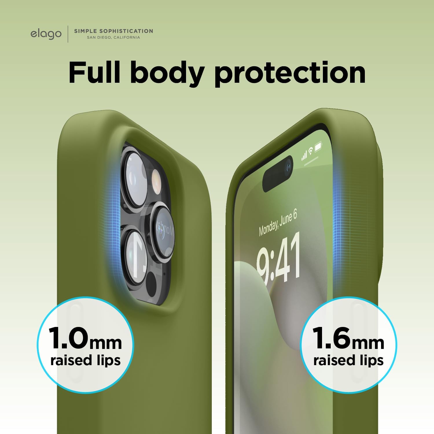 elago Compatible with iPhone 14 Pro Case, Liquid Silicone Case, Full Body Protective Cover, Shockproof, Slim Phone Case, Anti-Scratch Soft Microfiber