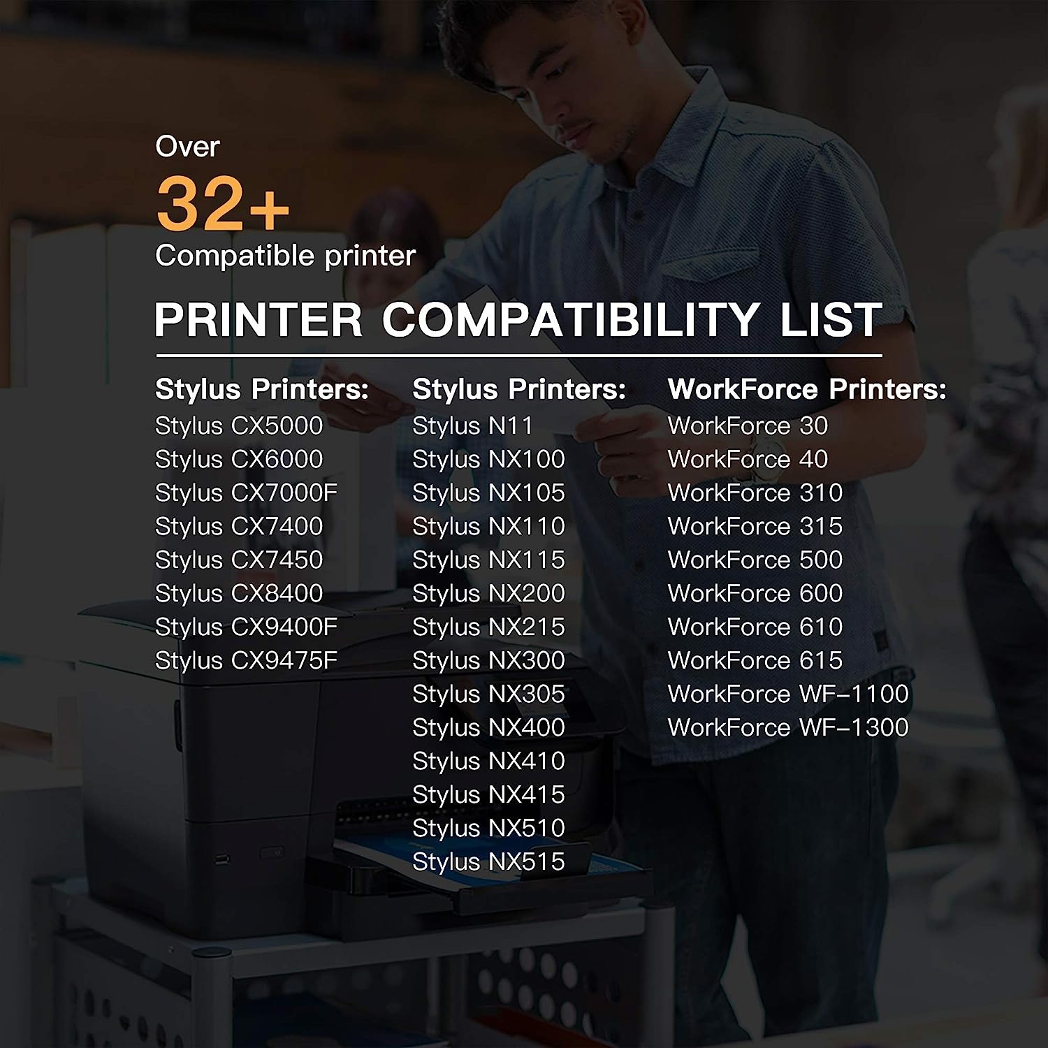 Cartouche d’encre de rechange compatible 2Set pour Epson 69 T069 pour imprimante Stylus CX5000 CX6000 CX7000F CX7400 CX7450 CX8400 CX9400F