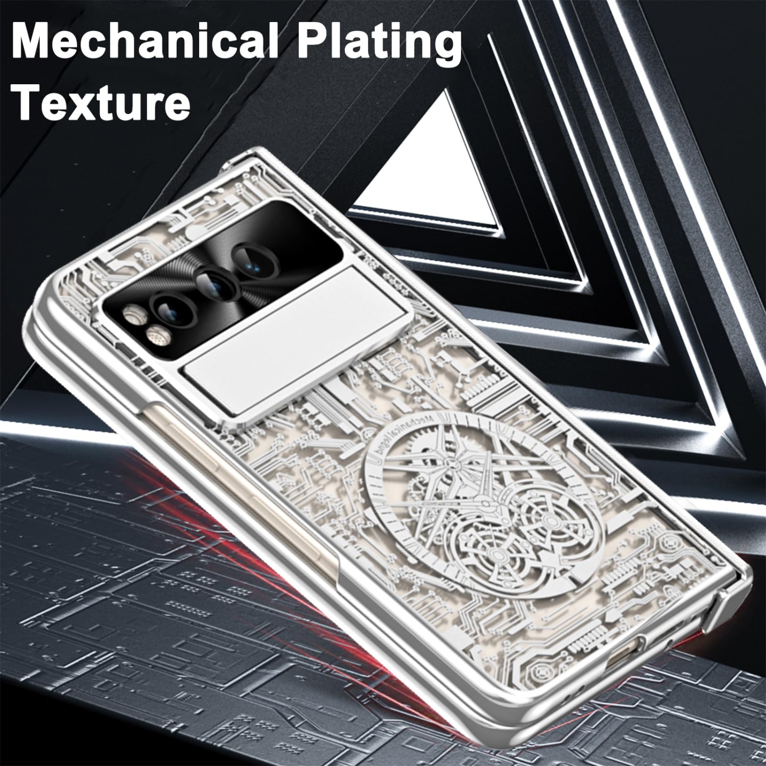 Google Pixel Fold Case, Built-in HD Sensitive Screen Protector Shockproof Hinge Protection Case for Google Pixel Fold