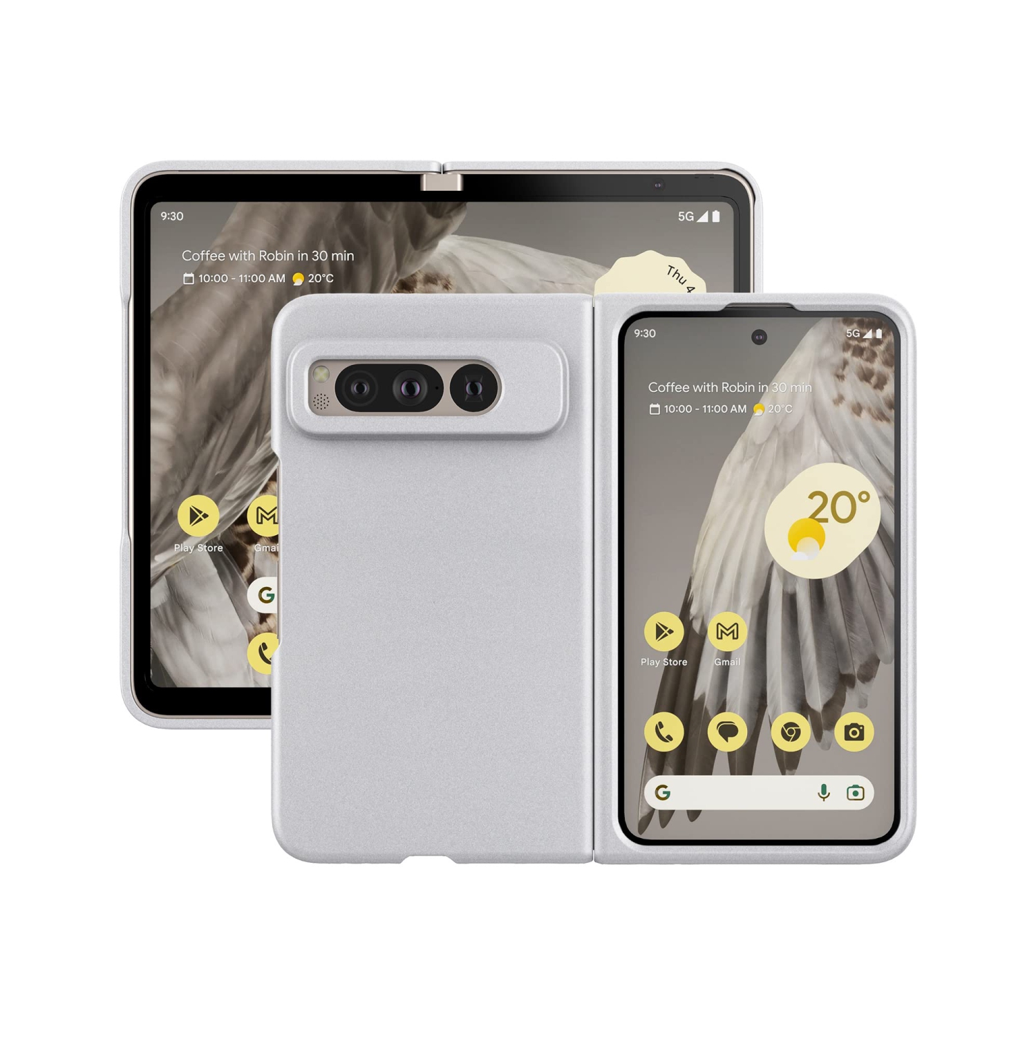 Étui pour Pixel Fold 2023 de Google, PC mince mat avec étui protecteur intégral antidérapant pour Pixel Fold 2023 de Google