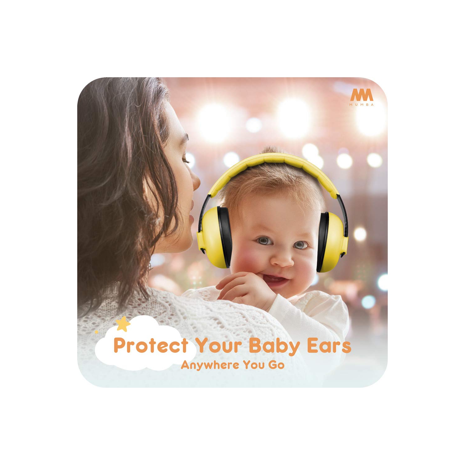 Écouteurs à suppression du bruit pour bébés et tout-petits - Casque antibruit Mumba pour bébés - 3 à 24 mois et plus